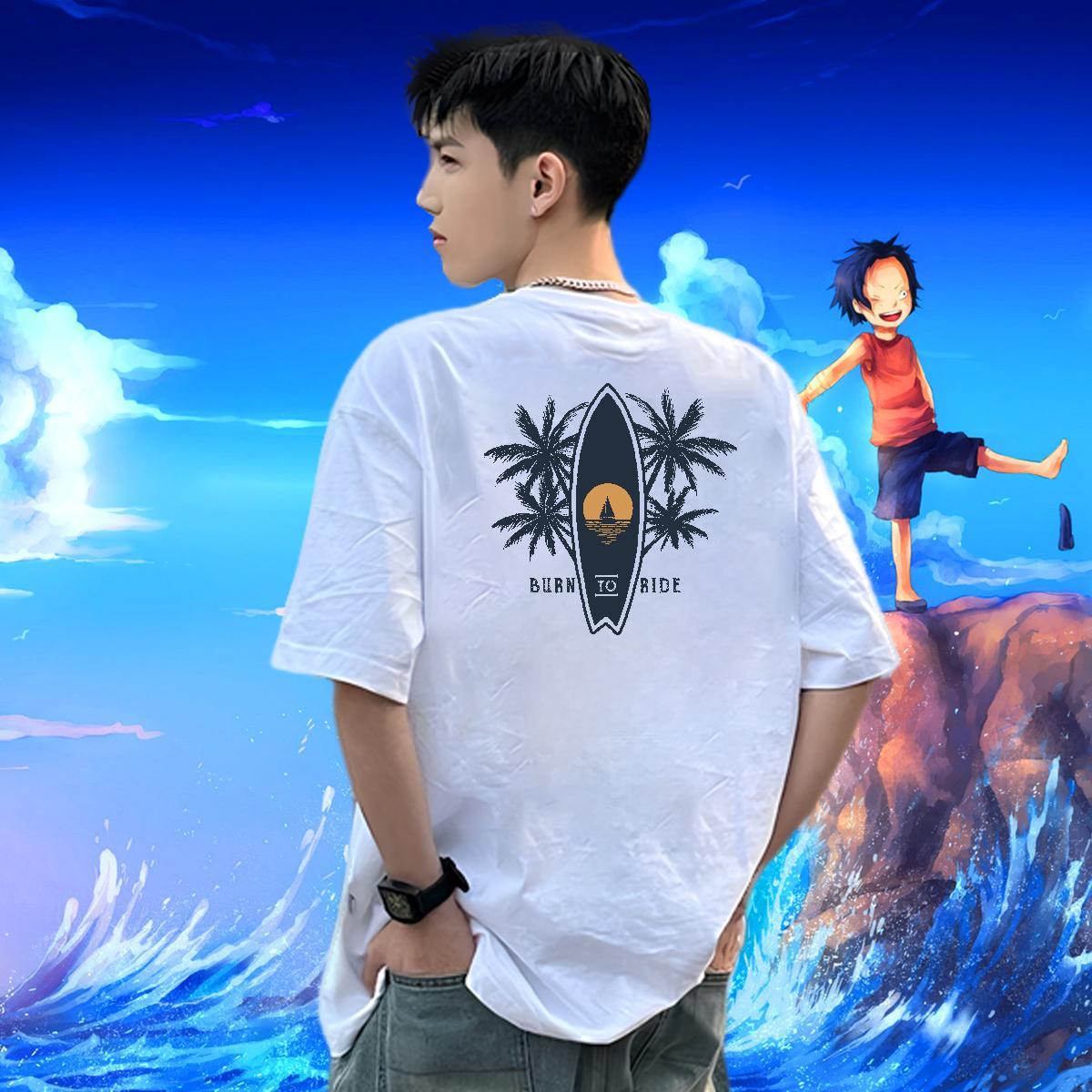 Stylist T-Shirts 100% Cotton 230g sea Outdoor Clothes Pure Cotton TOP Quality Mens Tshirts Oversized 4XL