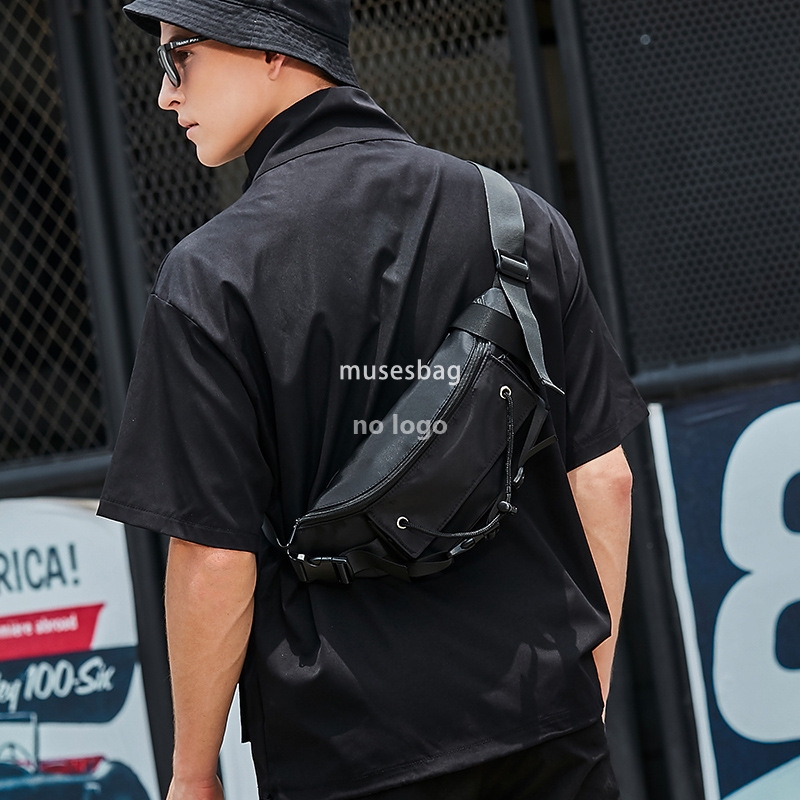 Fashion brand crossbody bag men's summer ins day small backpack student sports waist pack women's casual shoulder chest bag