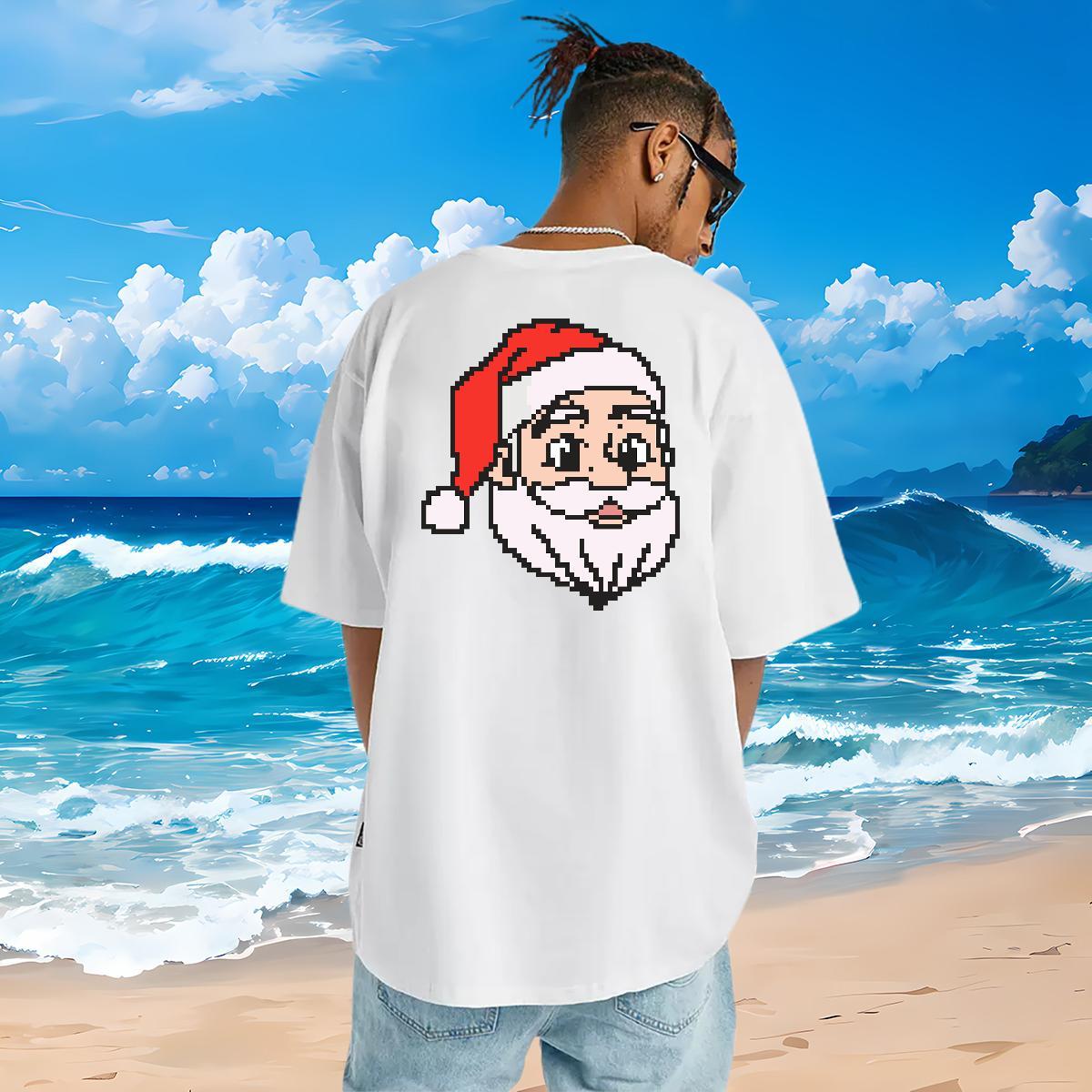 Fashion T-Shirts 230g 100% Cotton painting Outdoor Clothings O-Neck Short Sleeve Loose Men Clothes T-Shirt Black White