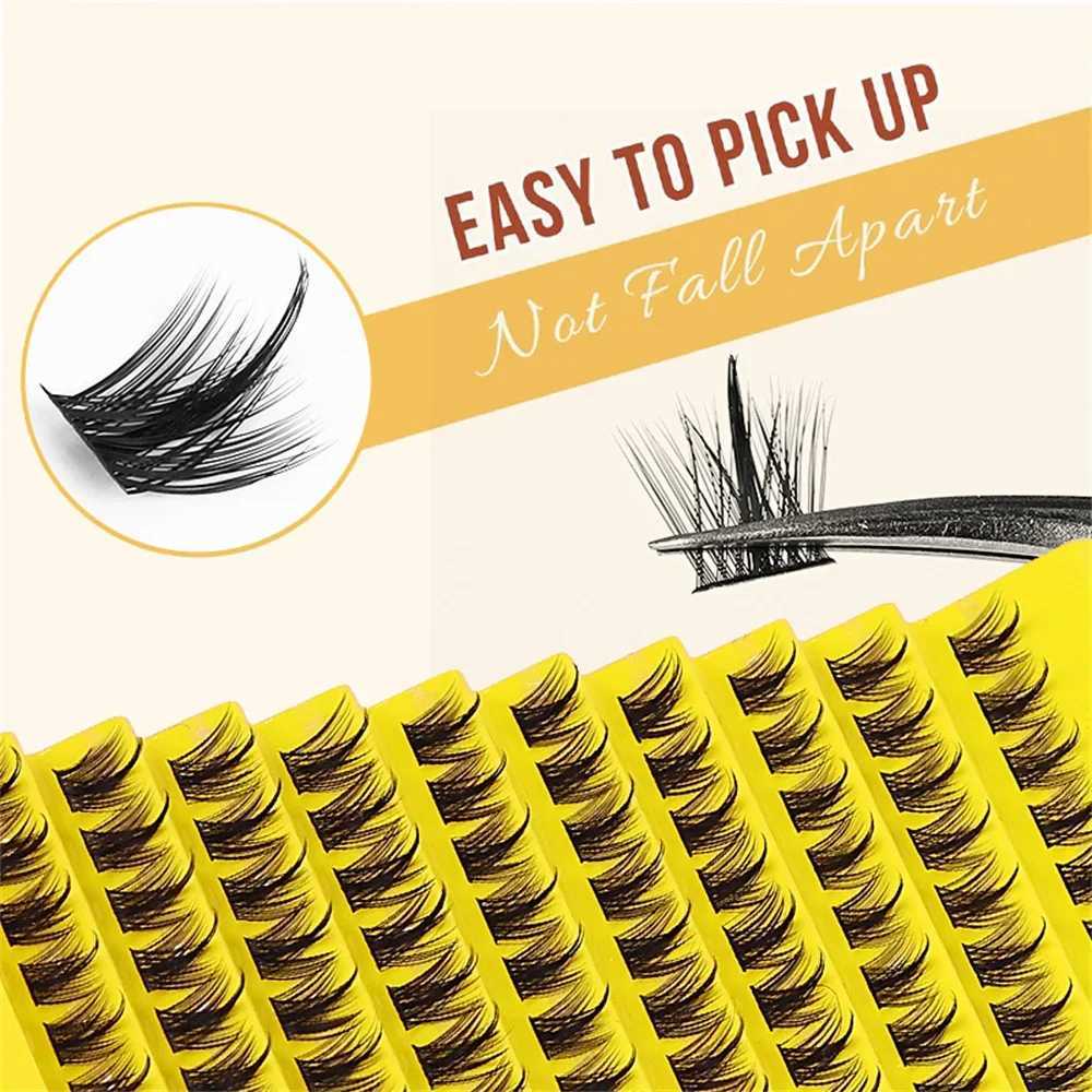 120 clusters of eyelashes D curled personal eyelash clusters false eyelashes extended natural appearance can be reused W240803