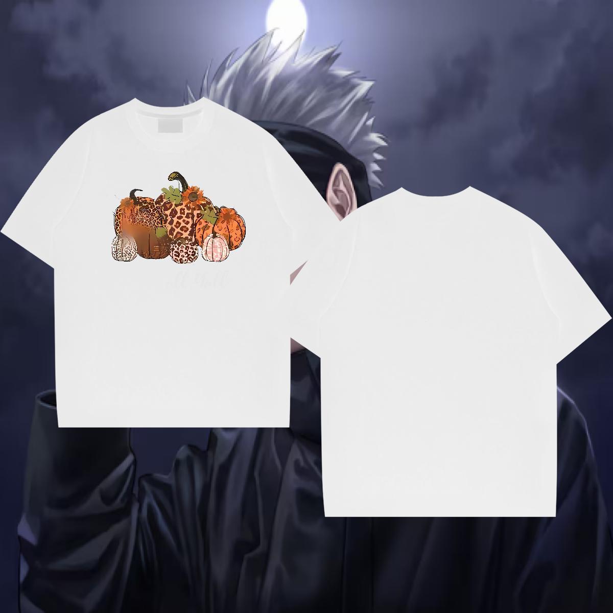 New Designer T Shirts Men 100% Cotton 230g halloween Home Outdoor Tees Shirts Crew Neck Breathable Free Shipping Men Tshirts DIY