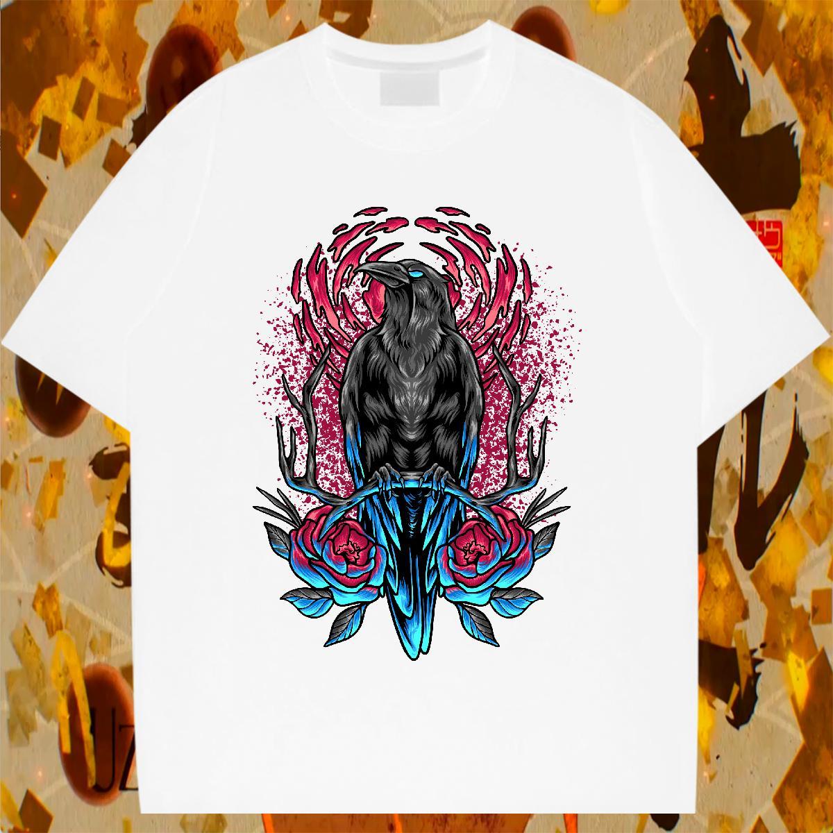 Cool Tshirt for Man Woman 230g 100% Cotton Hip Hop cool Custom Printing Breathable Crew Neck 2024 T-Shirts Tops Tees