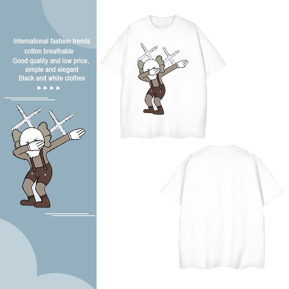 T Shirts Men 100% Cotton 230g icon Hip Hop Street Breathable Custom Anime Mens Tshirts 2024 Summer Loose Fit Tee Shirt