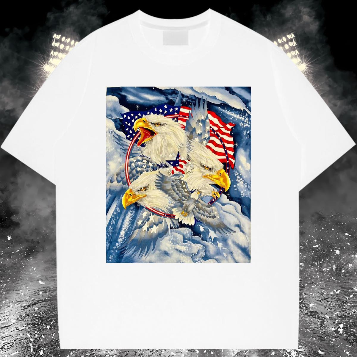 T Shirts Men 230g Pure Cotton cool High Street Hip Hop Breathable Soft DIY Printed Men Tops Tees New Designer Loose Polos