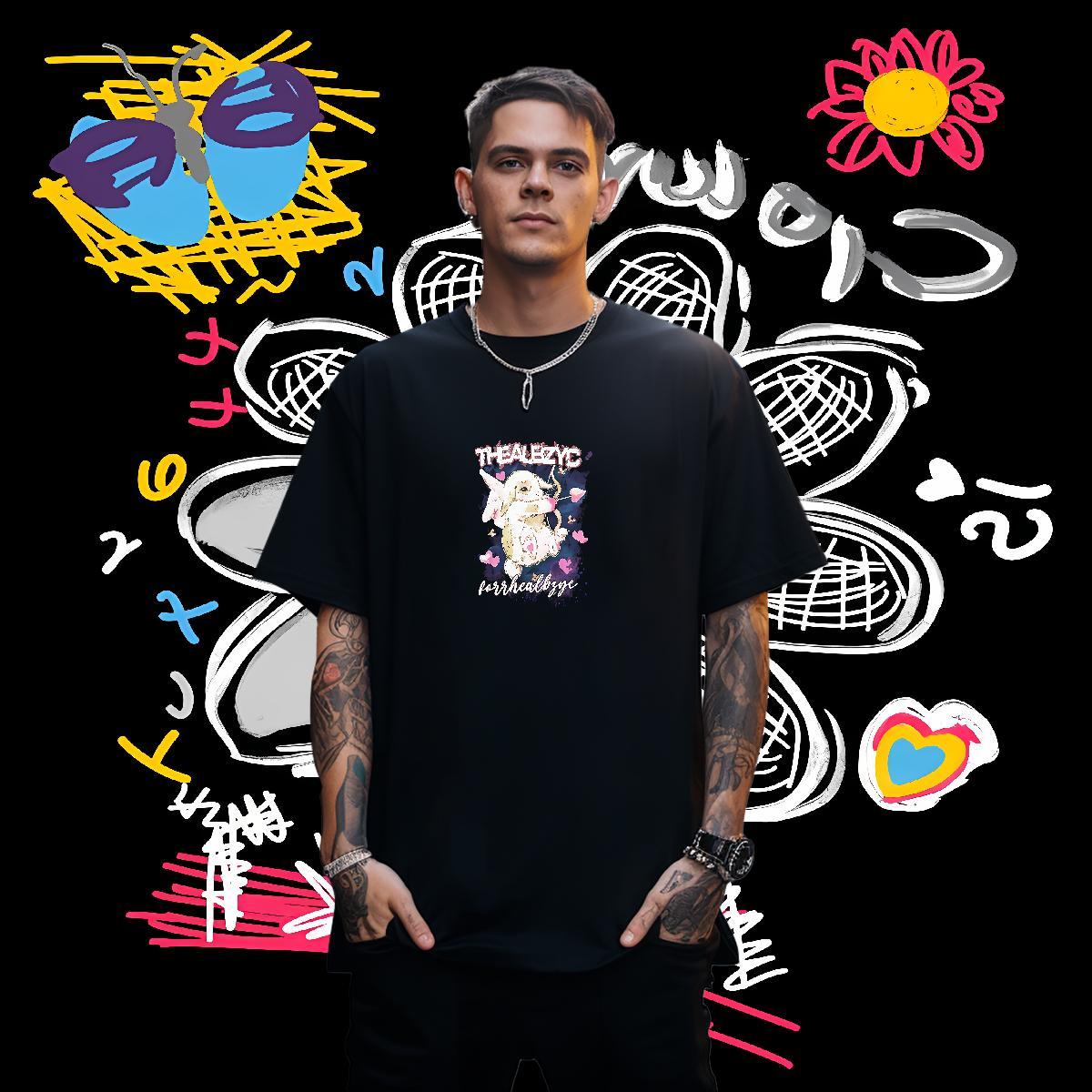 DIY Customized T-Shirts for Men 100% Cotton 230g rabbit Casual Daily Wear Clothes Breathable Soft Popular Tshirt for Man Woman Custom Printed