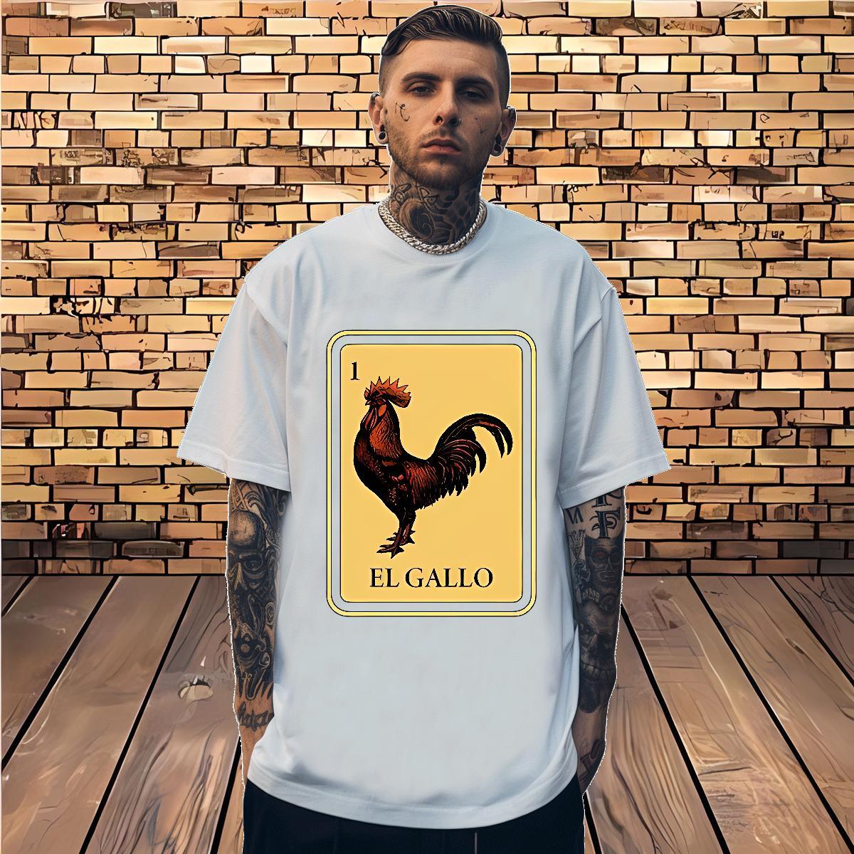 Custom Man T Shirts 230g Cotton chicken Casual Beach Tees Breathable Short Sleeve Classic Men Tops Tees Customized