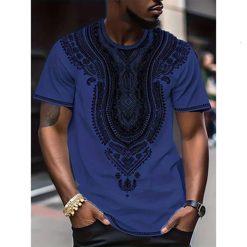 African Ethnic Style T-Shirts Tribal Dashiki 3D Print Mens Women Short Sleeve T Shirt Oversized Harajuku Y2k Tops Tees Clothing 240814