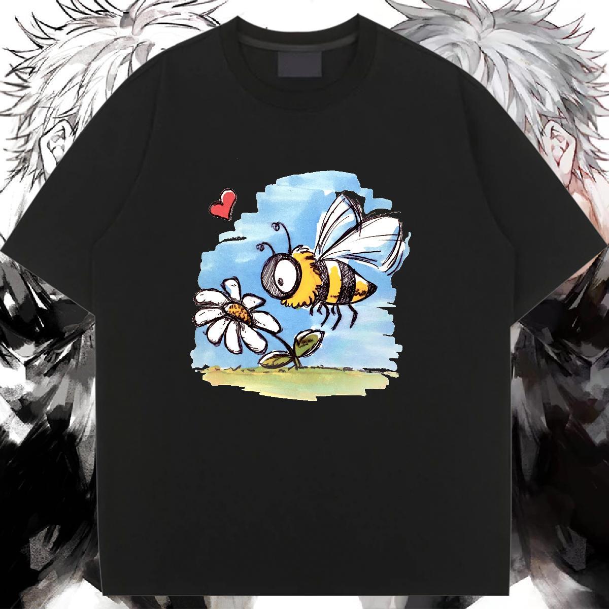 Free Shipping Womens T Shirts O Neck Short Sleeves Couples T Shirts Black White Hip Hop Street 100% Cotton 230g 2024 DIY Clothes Shirt