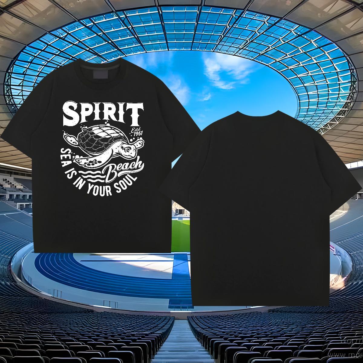 Designer Tshirts 230g Cotton Casual Daily Wear tortoise Black White Short Sleeve O-Neck Brand Man T Shirts Clothings