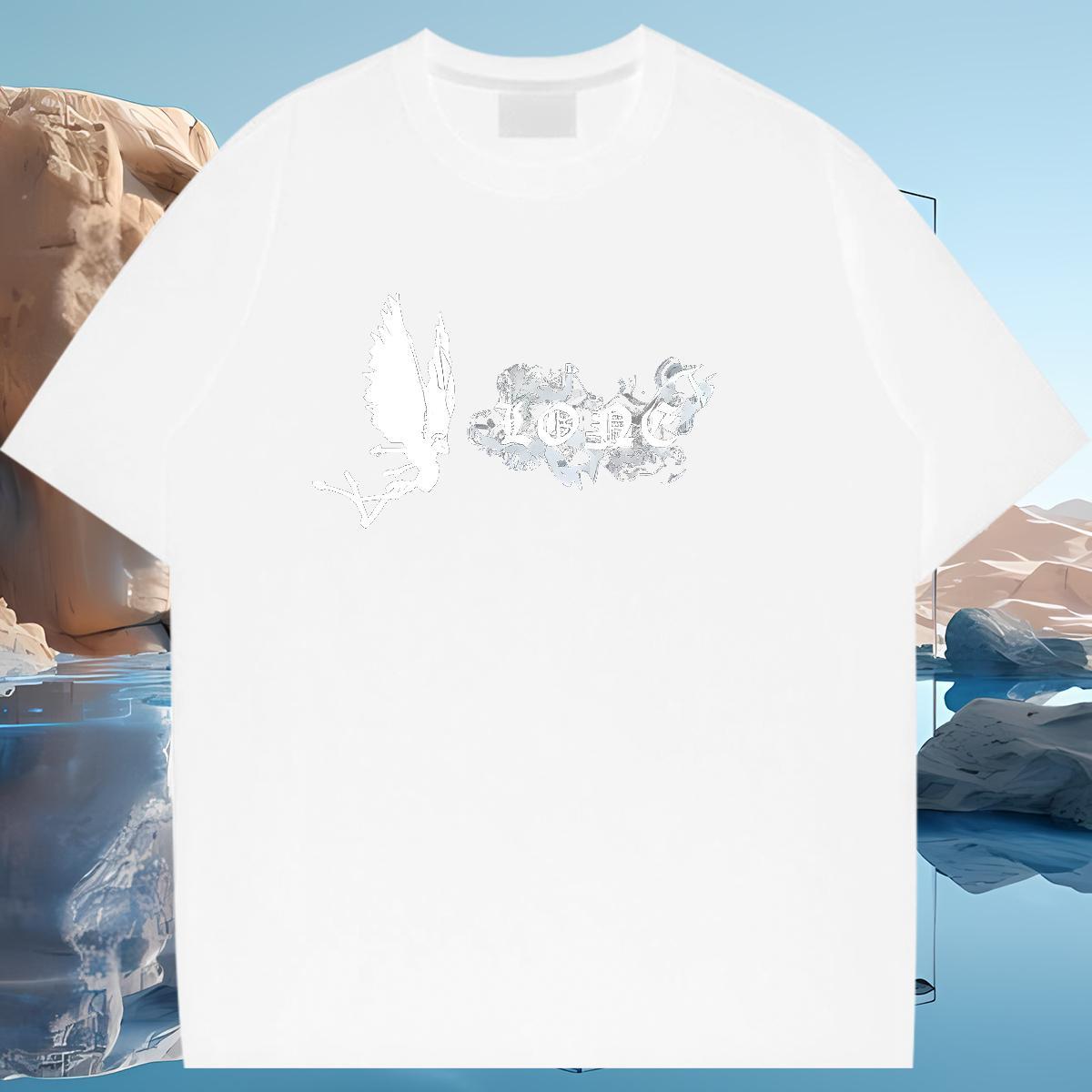 Wholesale T Shirt For Woman Breathable Crew Neck Woman Tshirt DIY Anime Printed Butterfly Beach 100% Cotton 230g TOP Quality Top Shirts