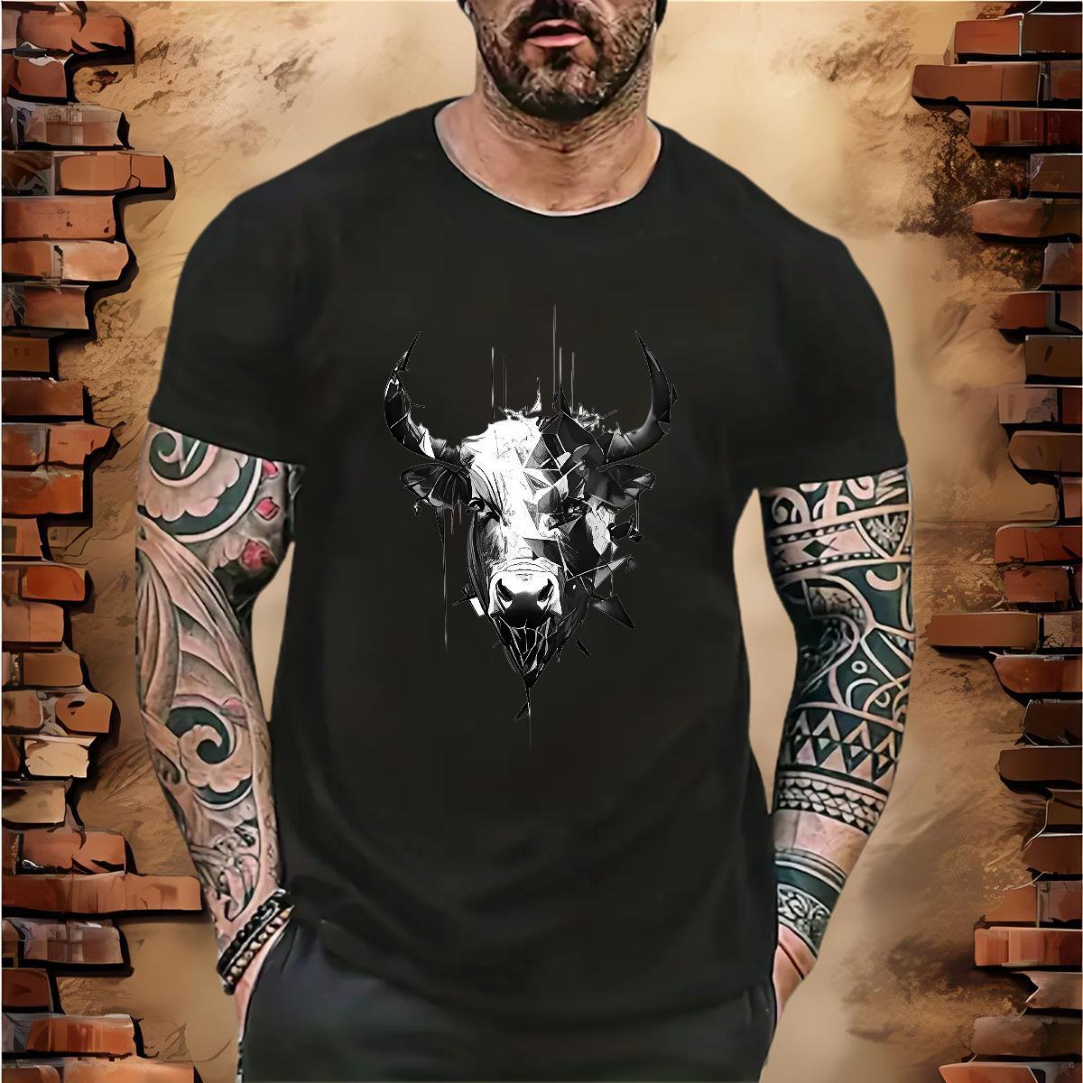 Fashion T Shirt For Man 230g Pure Cotton cow Casual Beach Polos Crew Neck Comfortable Men Tees Customized