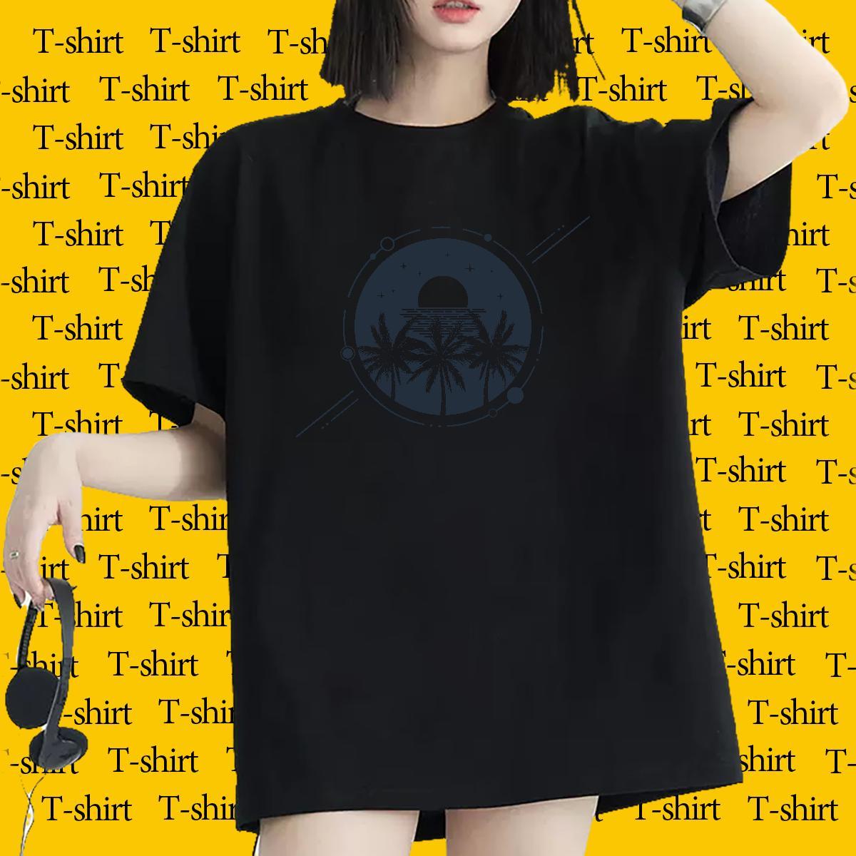 Loose T-Shirts Breathable Crew Neck Unisex Tshirts Customized tree Street Wear 230g 100% Cotton Stylist Tops Tees