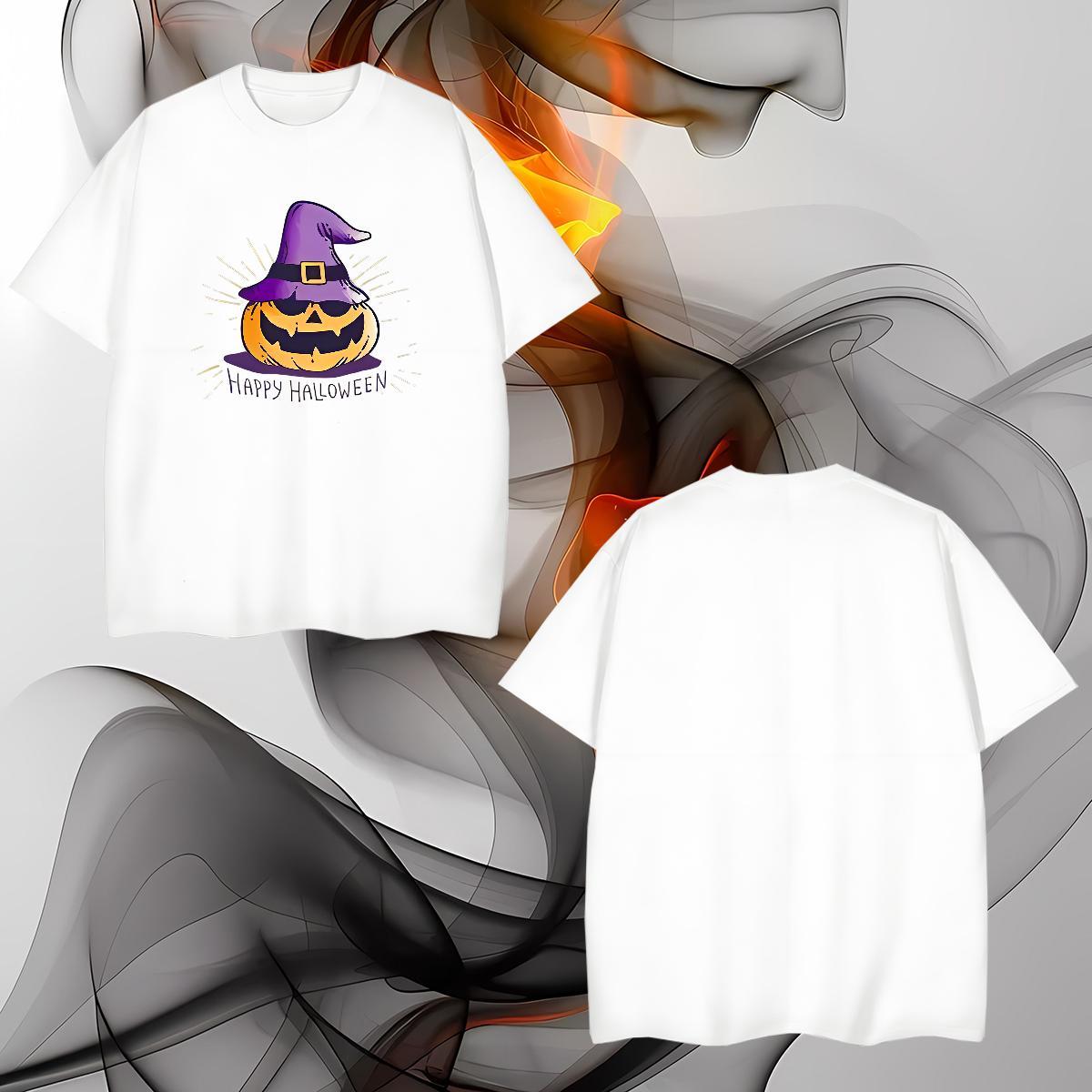 Stylist T Shirt For Man 230g Cotton halloween Summer Casual Tops Pure Cotton Brand Mens Tshirts Custom Printing