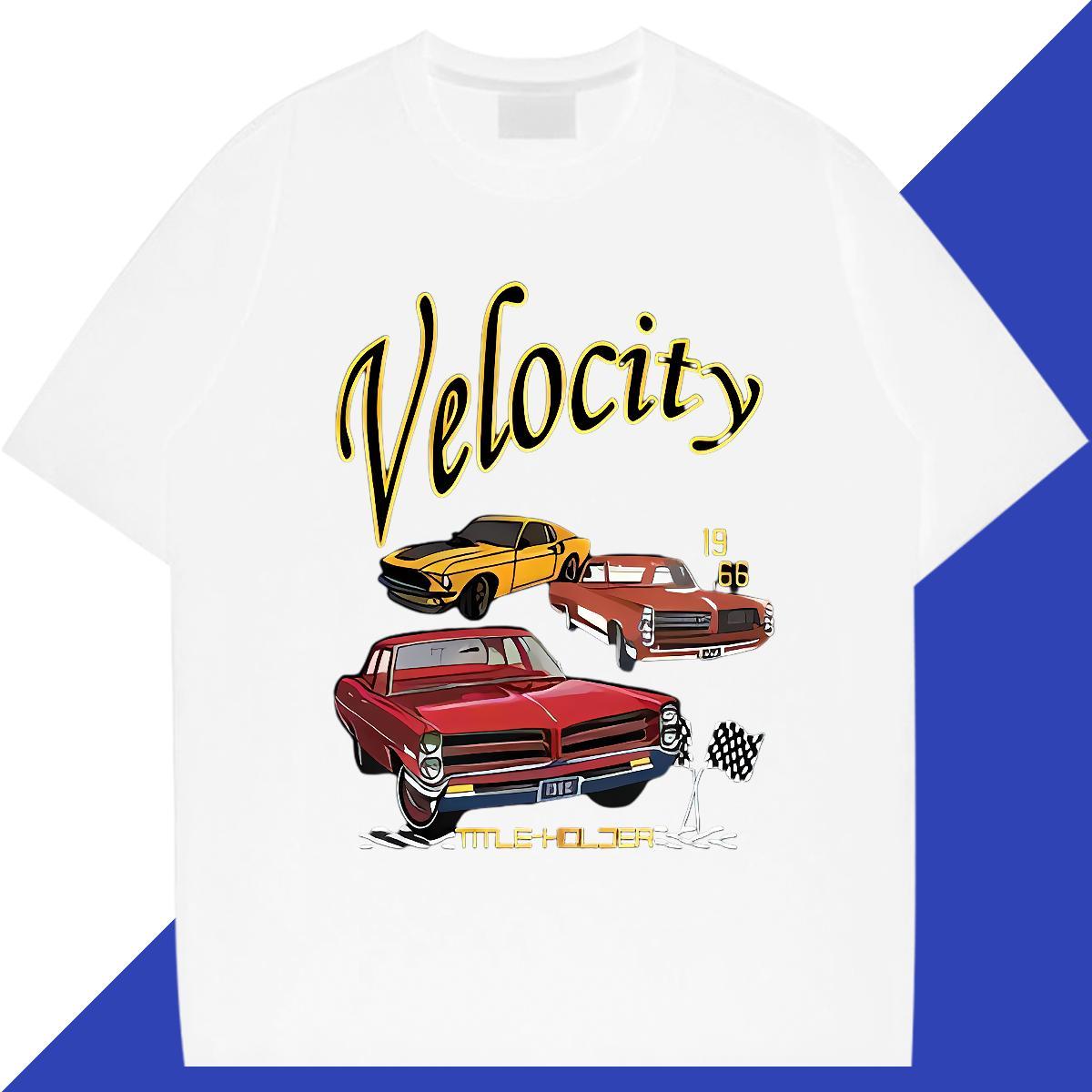 Designer Tshirt for Man Woman 230g Cotton Anime Printing Street car Custom Printed Breathable Soft Classic T shirt Tees Shirts