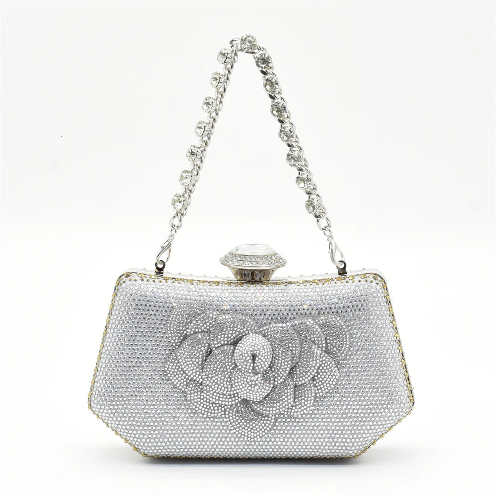 Fashionable and elegant womens shoes and bags equipped with rhinestone shoes and bags suitable for Nigerian womens parties 240802