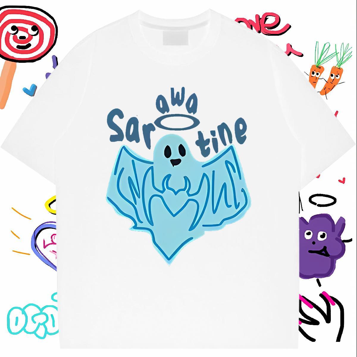 2024 Designer Men T Shirts 100% Cotton 230g halloween Sports Casual Tees O-Neck Short Sleeve Soft Men Tops Tees DIY Printed