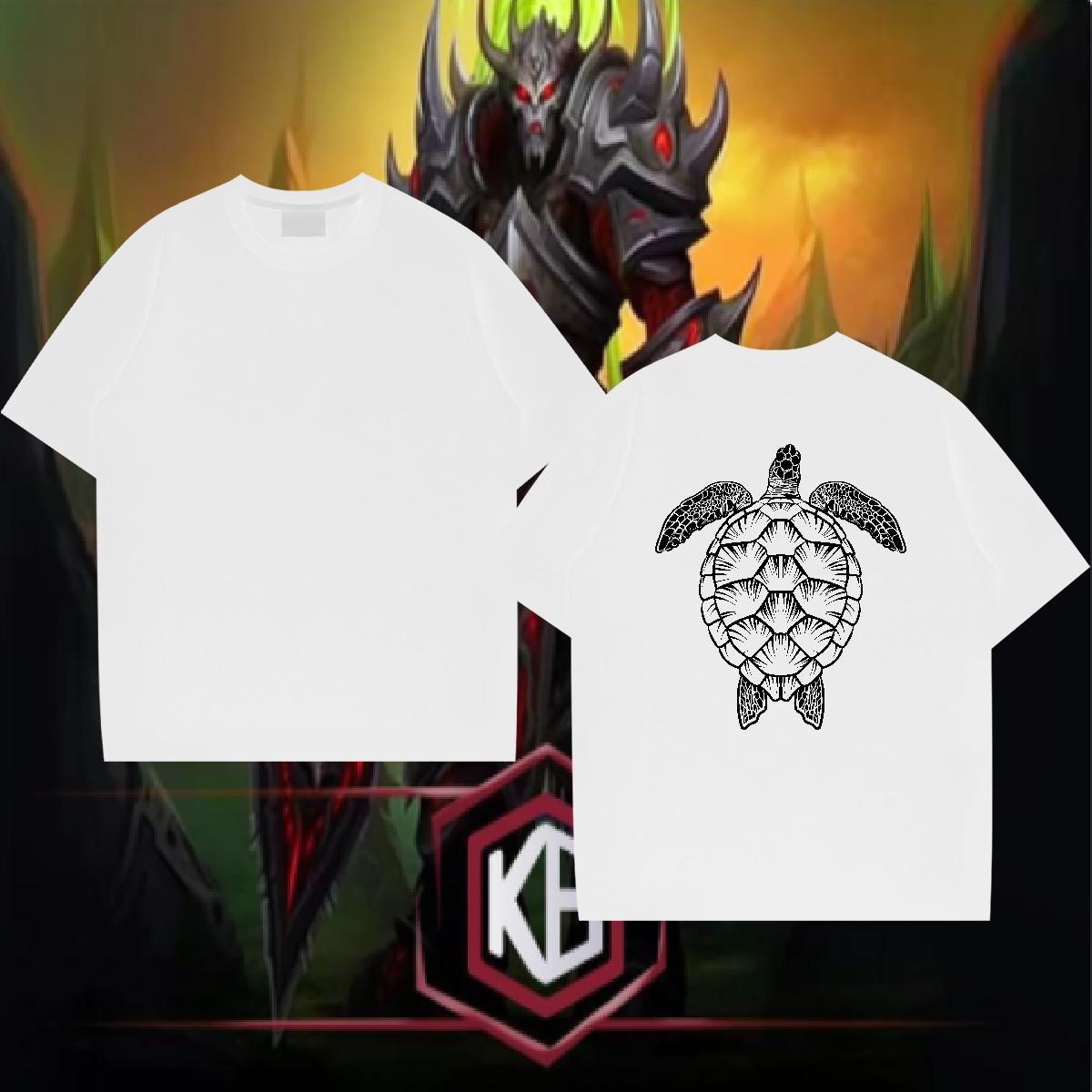2024 Men T Shirts 230g Cotton tortoise Spring Summer Wear Breathable Crew Neck Cool Design Men Tshirts Custom Printing