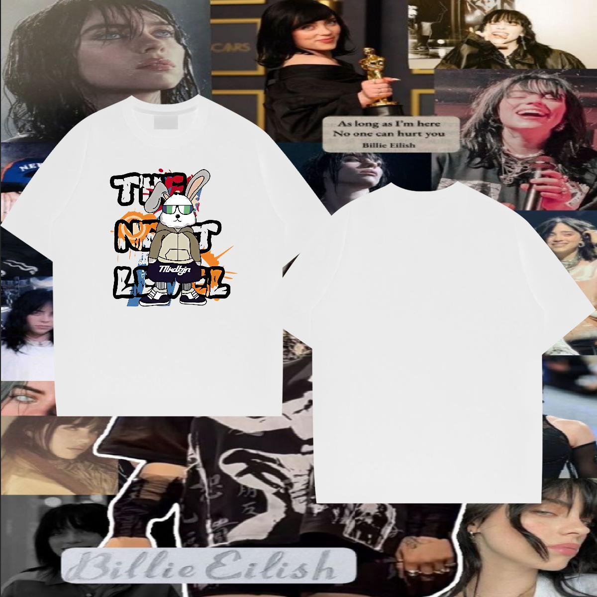 Classic T Shirts Men 230g Cotton rabbit Home Outdoor Tops Tees Breathable Soft Free Shipping Men Tees Custom Anime