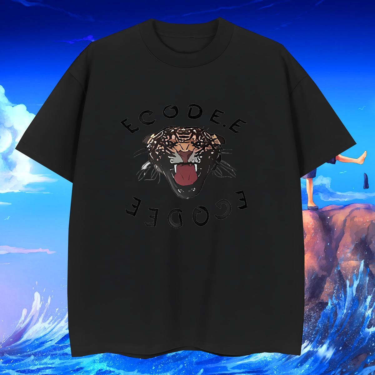 Man T Shirts 230g 100% Cotton Anime Printing Street Breathable Short Sleeve Graphic Tshirt for Man Woman 2024 New Classic Top Tees