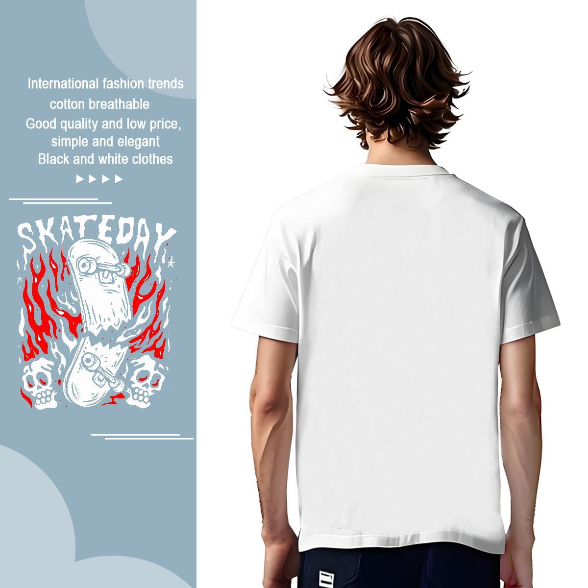 T shirt 230g Cotton icon Casual Daily Wear Breathable Short Sleeve Graphic Couples T Shirts Custom Soft Tees