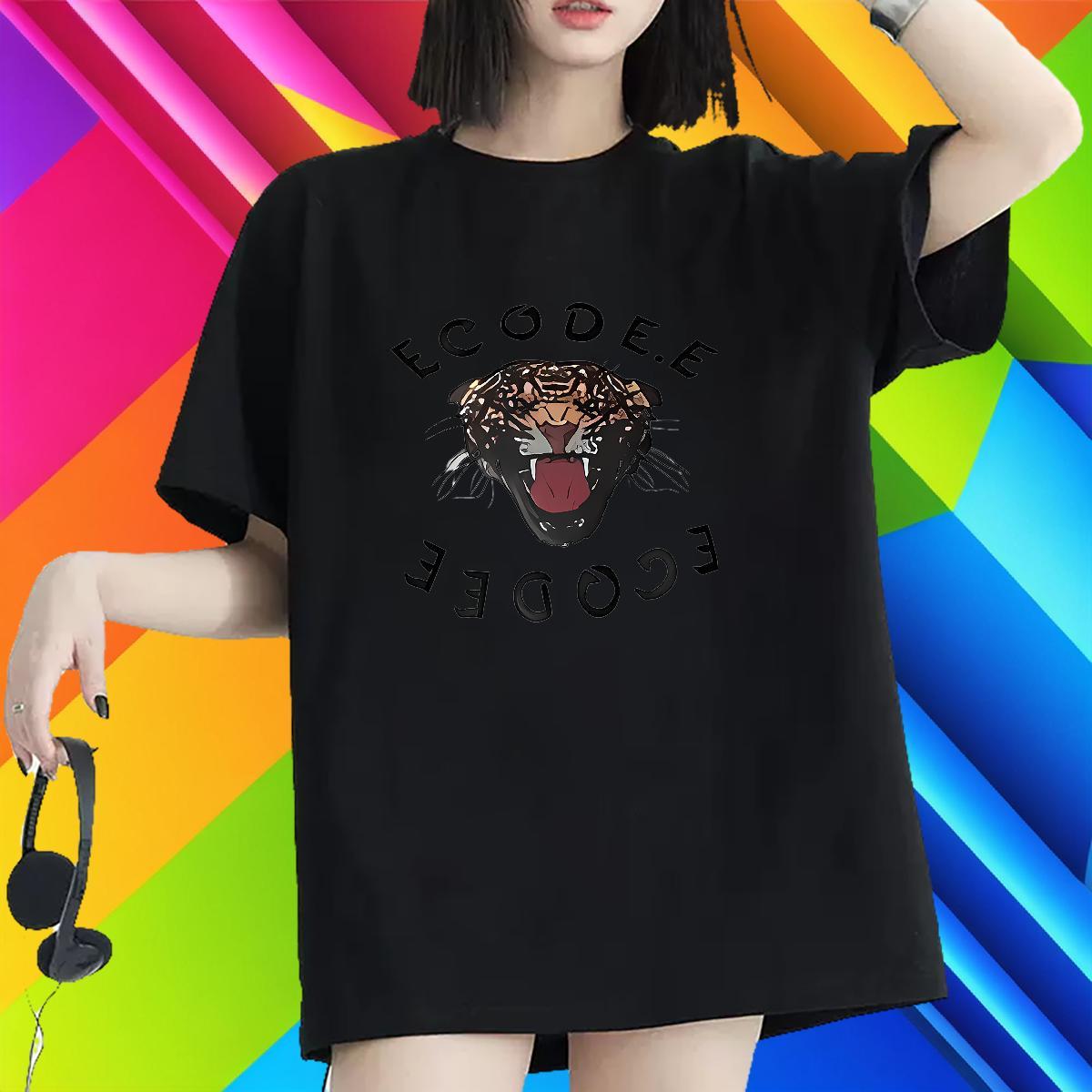 Designer Nice T Shirt For Woman Short sleeve Soft Woman Tshirt Black Oversized Street Casual 230g Pure Cotton 2024 Polos