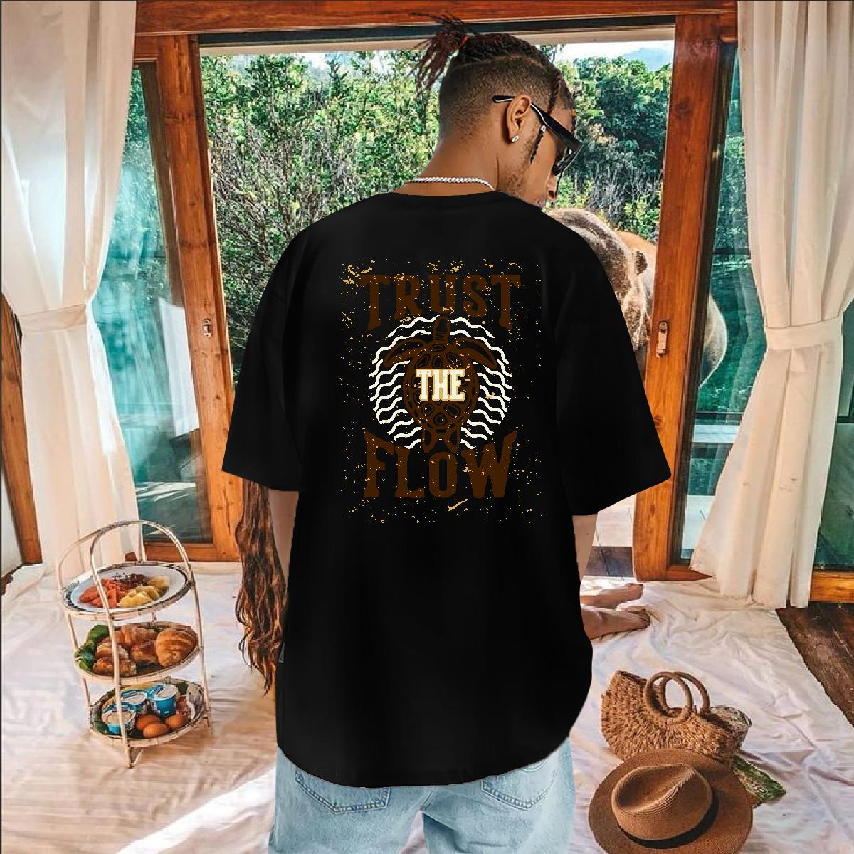 Fashion Men T Shirts 230g Pure Cotton Home Outdoor Clothings Crew Neck Breathable Unisex Couples T Shirts Custom Cartoon