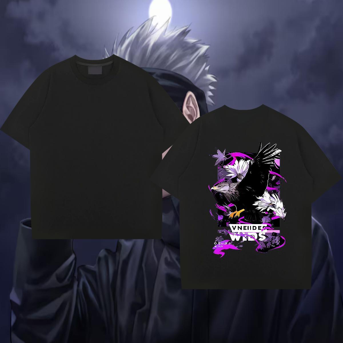 Free Shipping Man T Shirts 230g Cotton eagle Street Tshirts Crew Neck High Quality Men Tops Tees Plus Size Custom