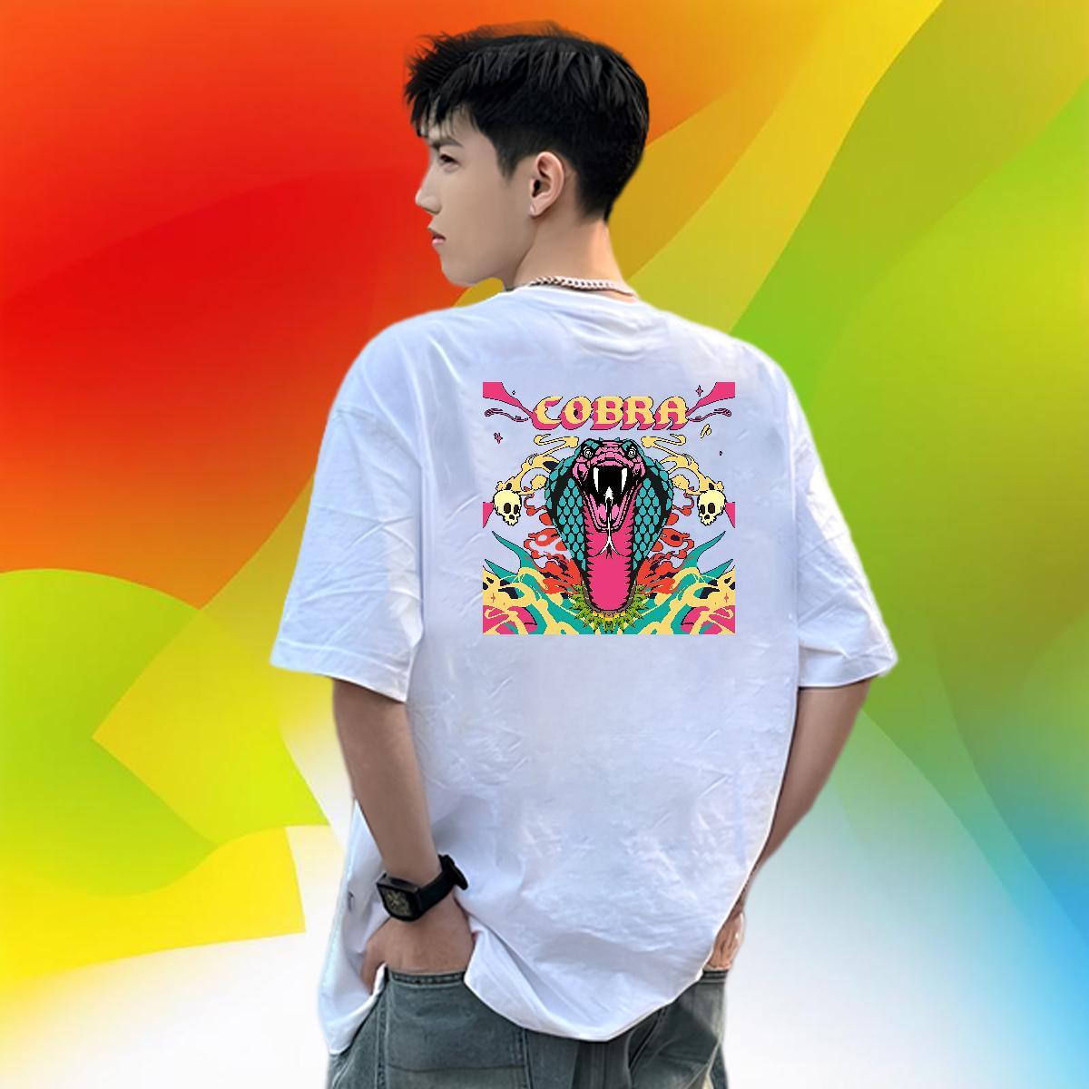DIY Customized Mens T Shirts 230g Pure Cotton skull Sports Casual Tees Crew Neck Free Shipping Tshirt for Man Woman Custom Printing