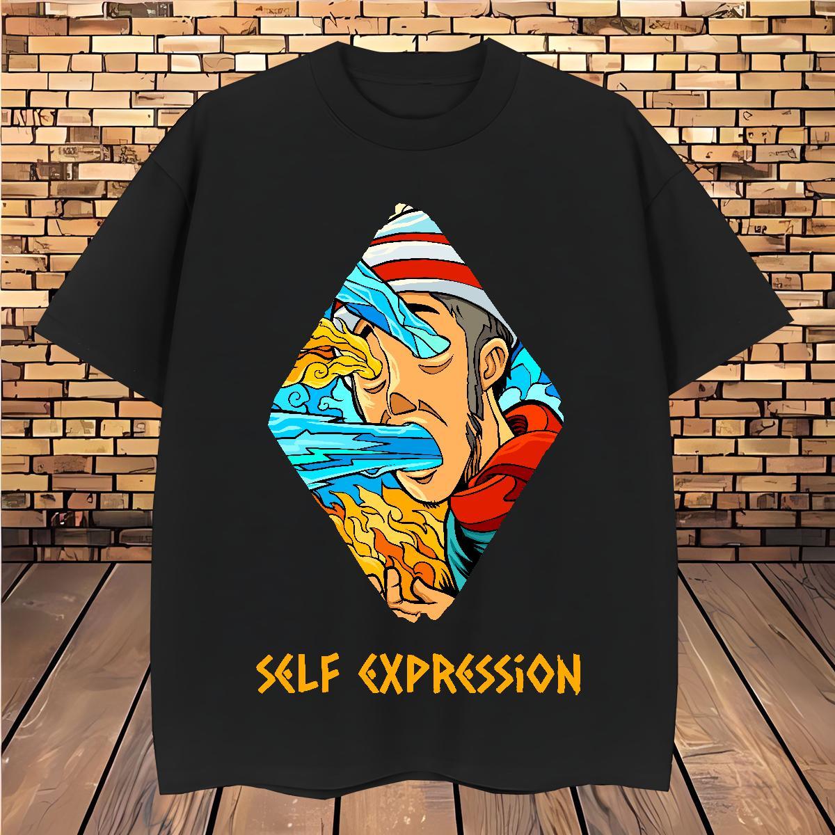 Men T Shirts 230g Pure Cotton portrait Hip Hop Breathable Soft Custom Print Plus Size Men Tees 2024 DIY Loose Fit Tops