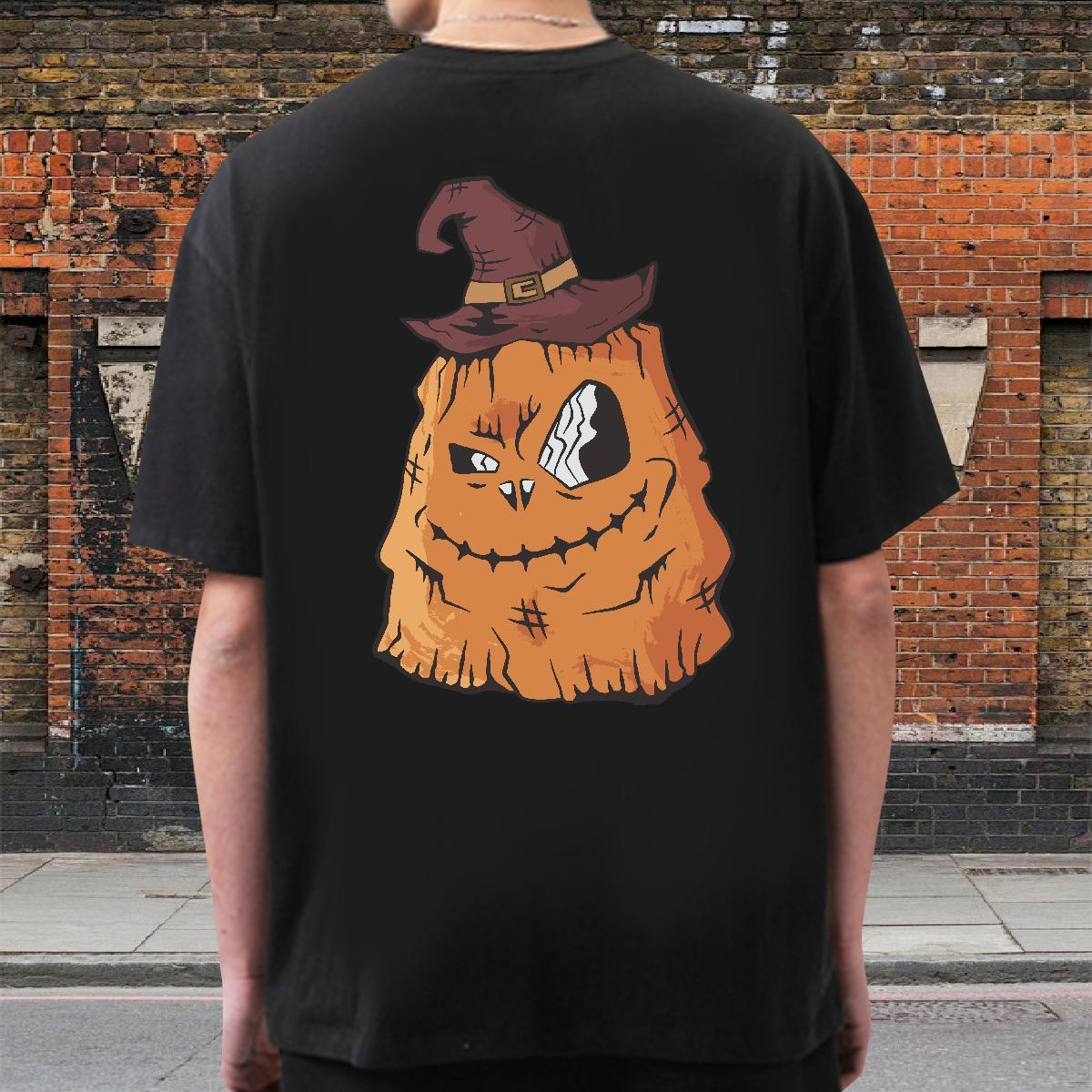 Classic Casual T shirt 100% Cotton 230g Halloween Sport Tees Shirts Short Sleeve O-Neck Free Shipping Men Tees DIY Anime