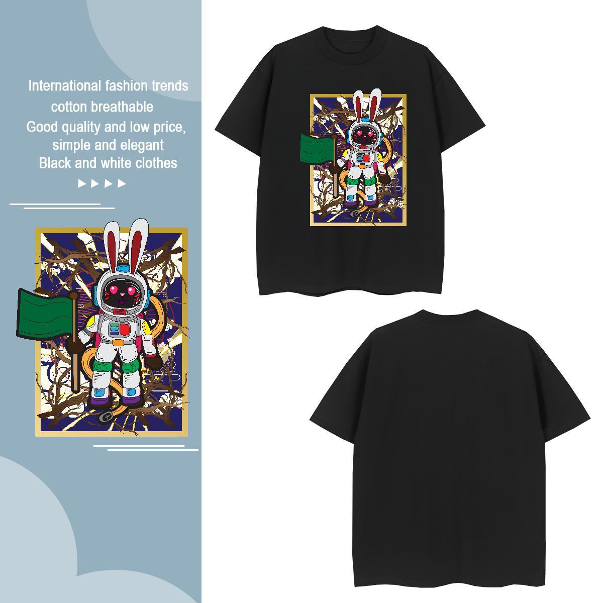 Mens T Shirts 230g Cotton universe Daily Outfit Short Sleeve O-Neck Custom Anime Mens Tshirts Factory Direct TOP Quality Polos