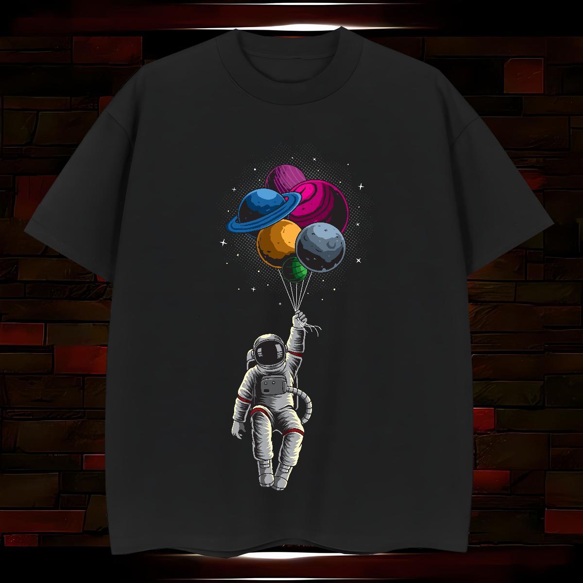 Men T Shirts 100% Cotton 230g universe Summer Casual Breathable Soft Skull Tshirt for Man Woman Fashion New High Quality Tops