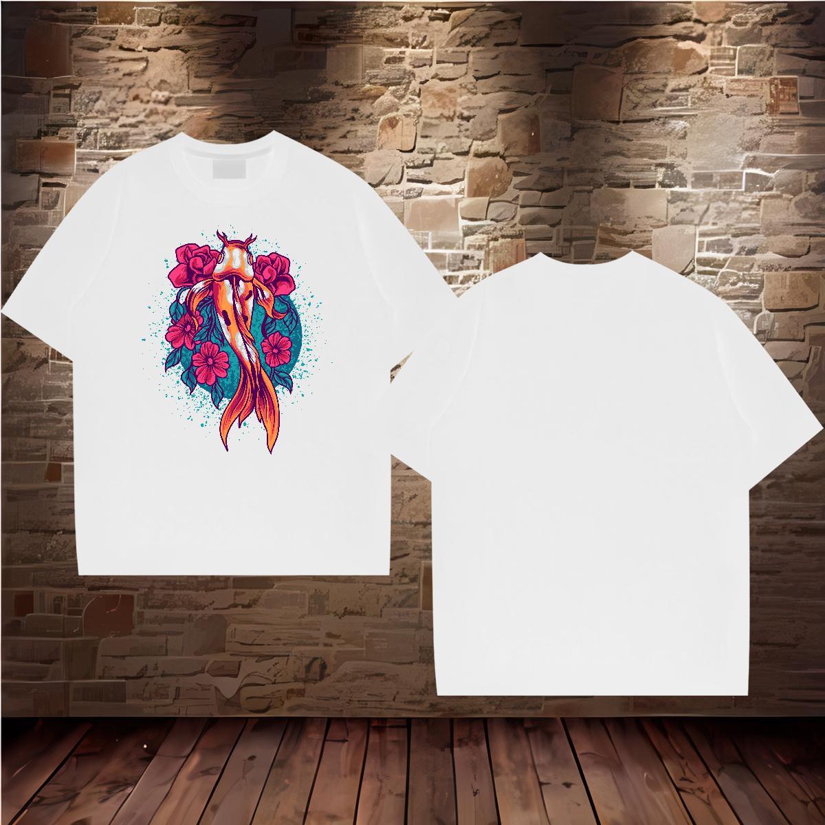 Customized T shirt 230g Pure Cotton Street Wear Polos Breathable Free Shipping Tshirt for Man Woman DIY Anime
