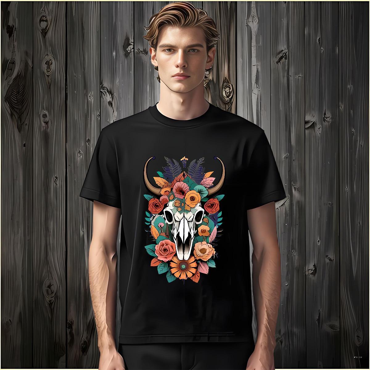 Fashion Designer Men T Shirts 230g 100% Cotton sheep Hip Hop Tees Pure Cotton Loose Fit Tshirts DIY Anime