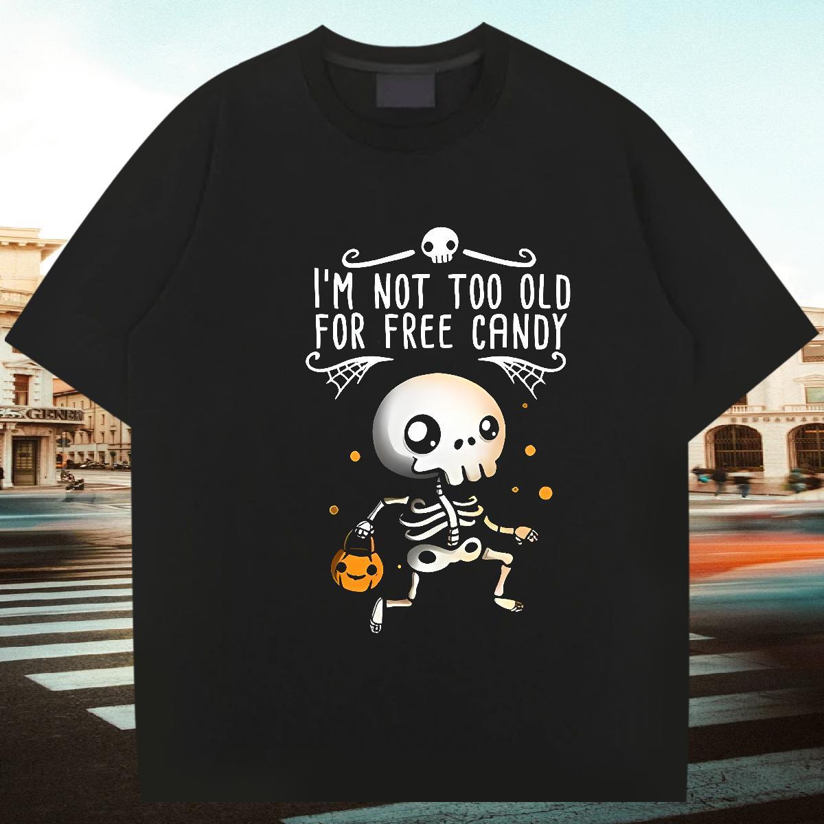 2024 Designer Men T Shirts 100% Cotton 230g halloween Casual Daily Wear Tee Shirt Breathable Short Sleeve Popular Men Tees Graphic