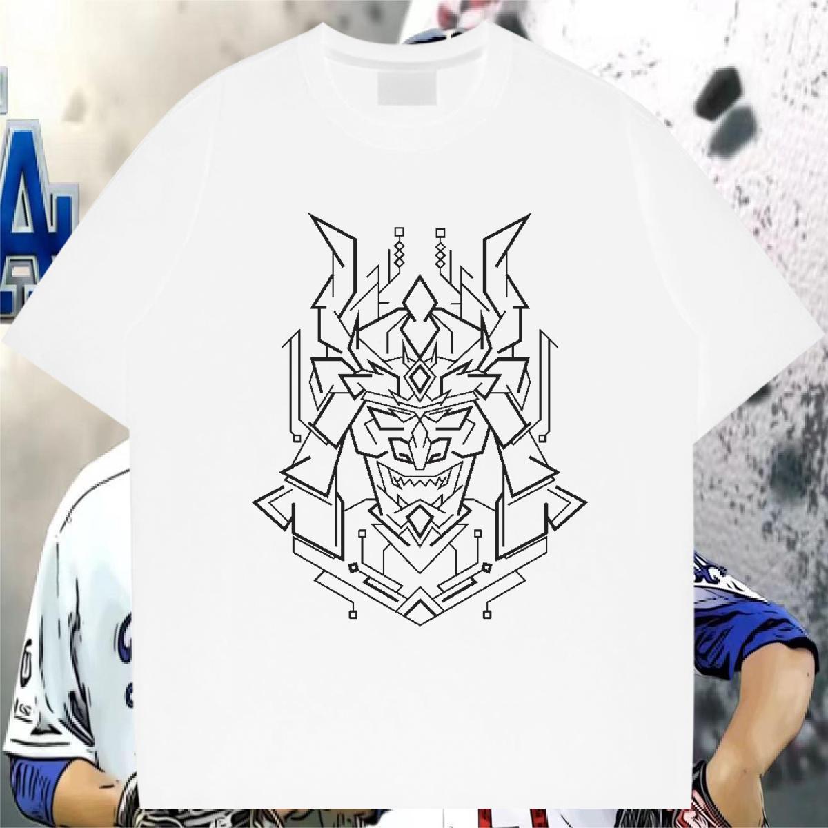 T Shirt For Man 230g 100% Cotton handpainted Anime Printing Street O Neck Short Sleeves Plus Size Custom Tshirts Free Shipping Wholesale Tee Shirt