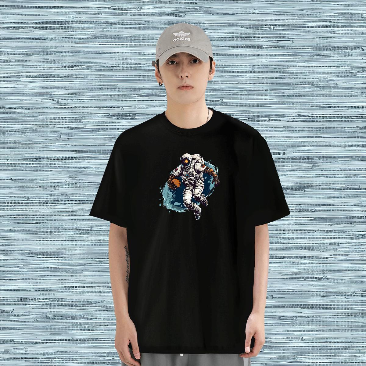 Man T Shirts 230g Cotton universe Street Casual Breathable Custom Print Plus Size Men Tees Designer Fashion Brand Tees Shirts