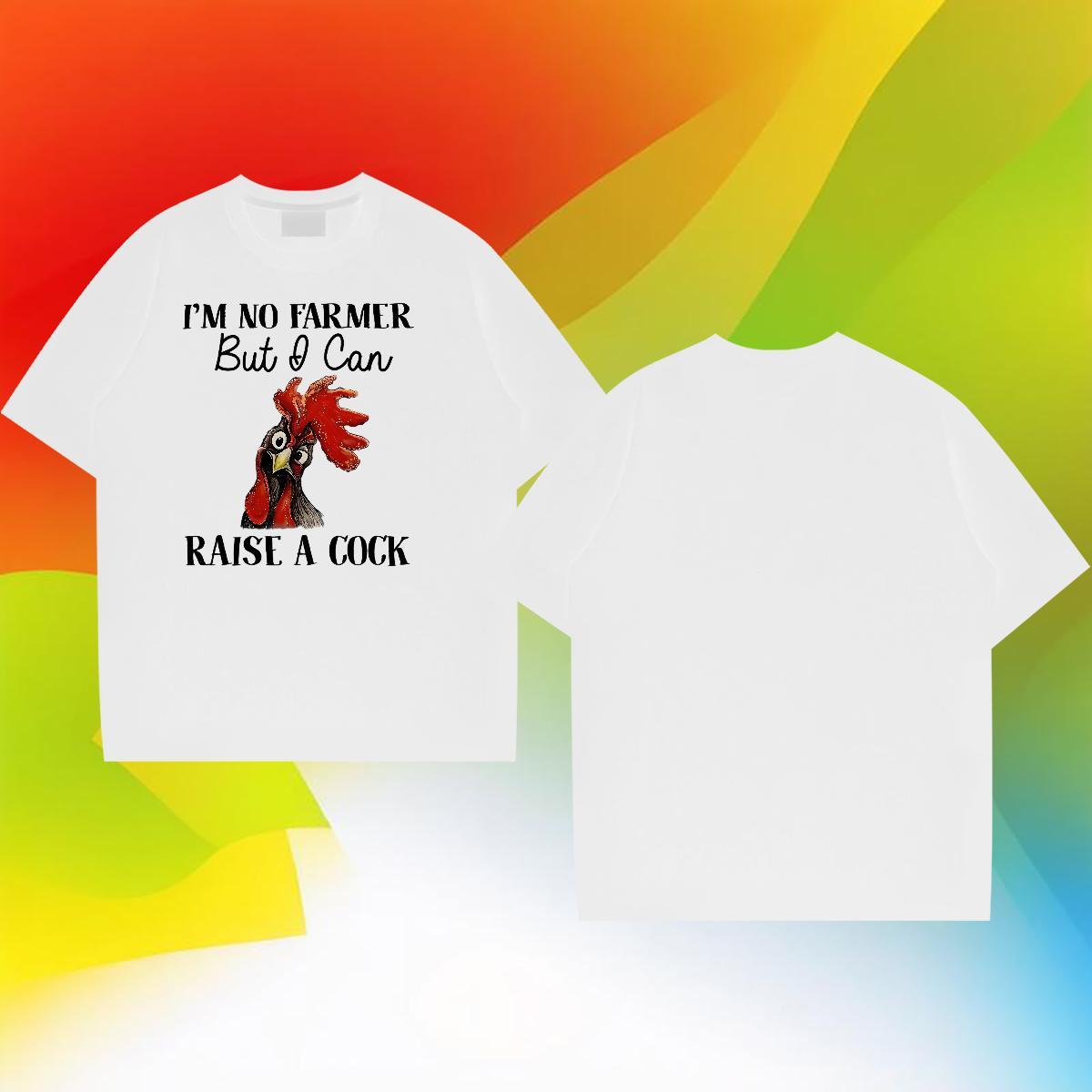 2024 Designer T-Shirts for Men 230g Cotton chicken Hip Hop Tops Tees Short Sleeve Soft Popular Men Clothes T-Shirt Custom Printed