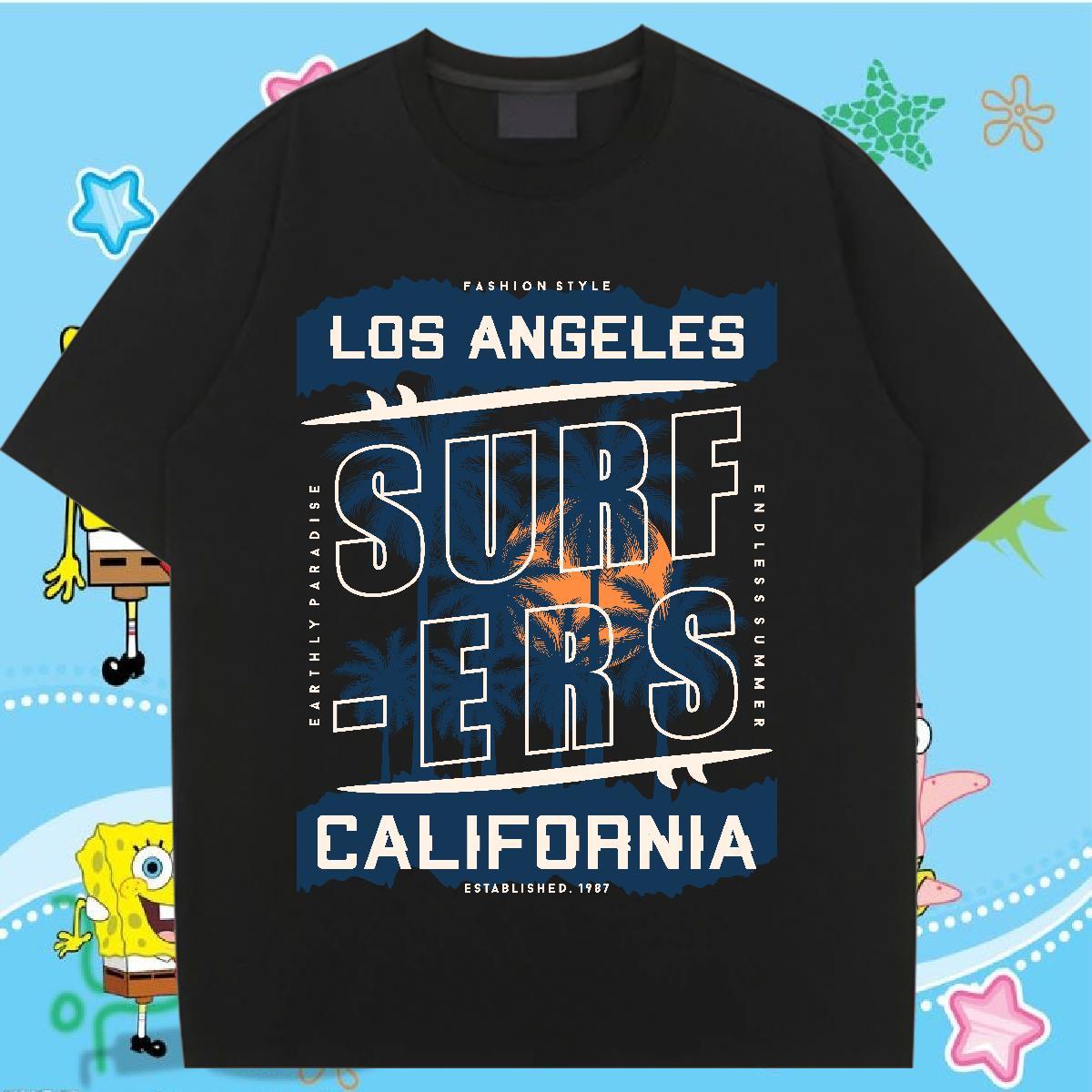 Soft Women T Shirts Breathable Short Sleeve Women Tshirts Anime Print tree Sports Street Wear 230g Pure Cotton Casual New Top Shirts