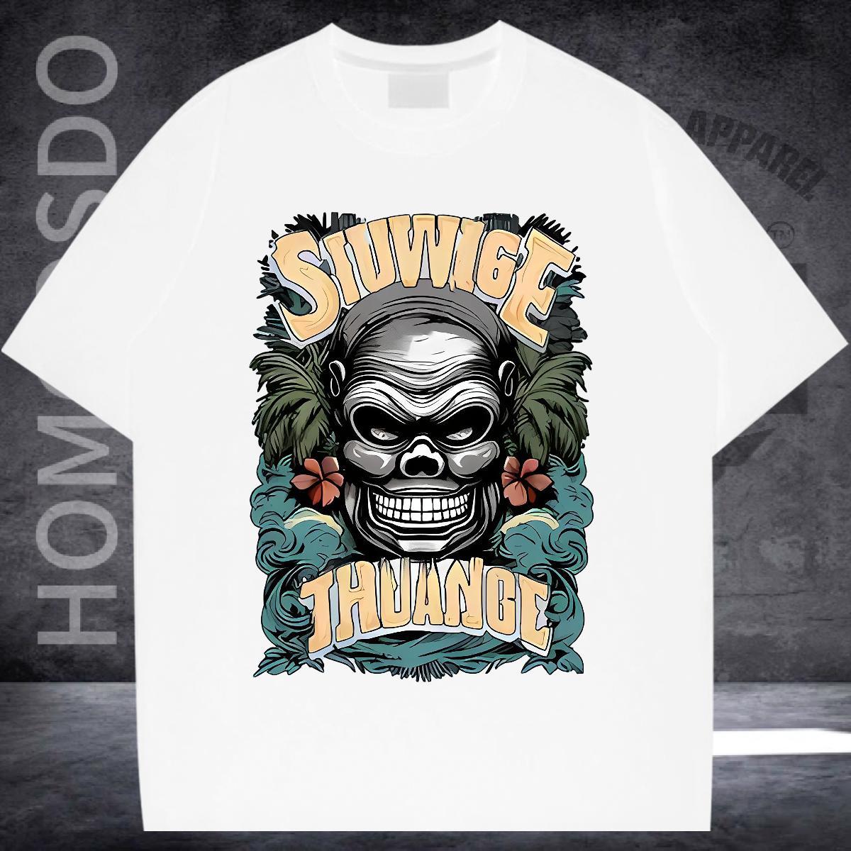 2024 Designer T shirt 230g Pure Cotton chimpanzee Street Tees Shirts Round Neck Short Sleeve Popular Men Tshirts Oversized