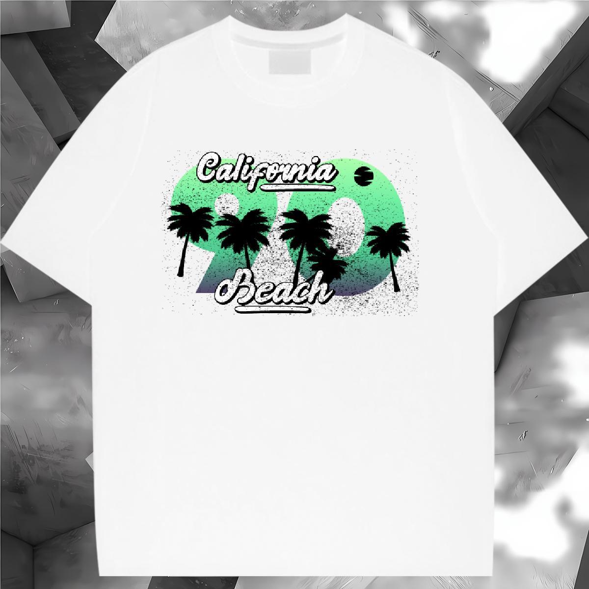 Wholesale Women T Shirts Short Sleeve O-Neck Couples T Shirts Oversized tree Spring Summer 100% Cotton 230g Casual New Tee Shirt