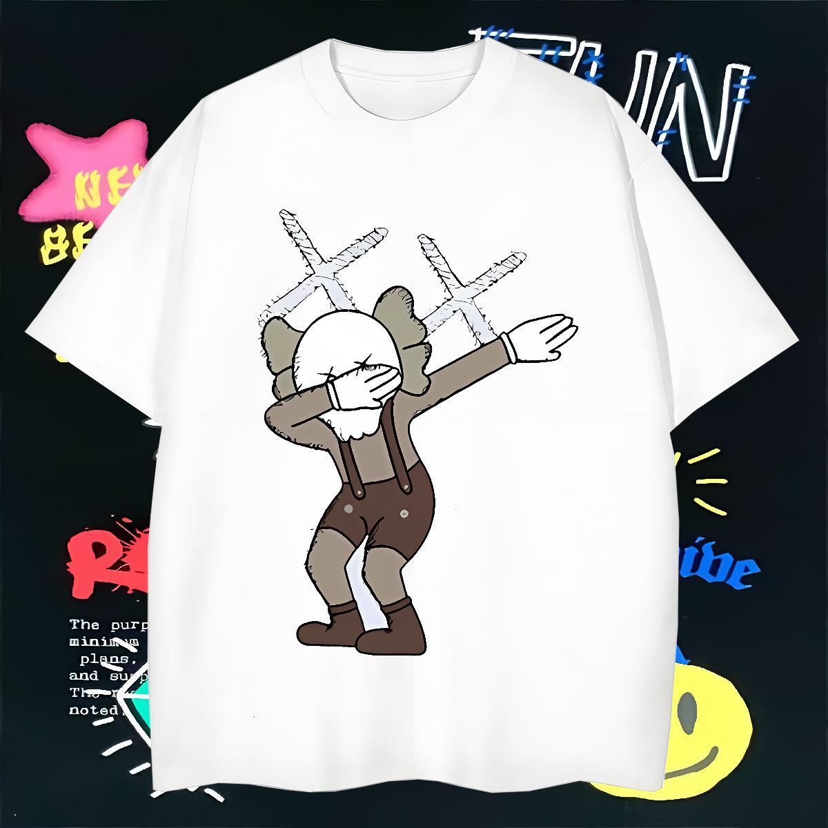 Mens T Shirts 100% Cotton 230g person Street wear Hip Hop Short Sleeve O-Neck Custom Print Oversized Couples T Shirts Fashion Design Designer Tshirts