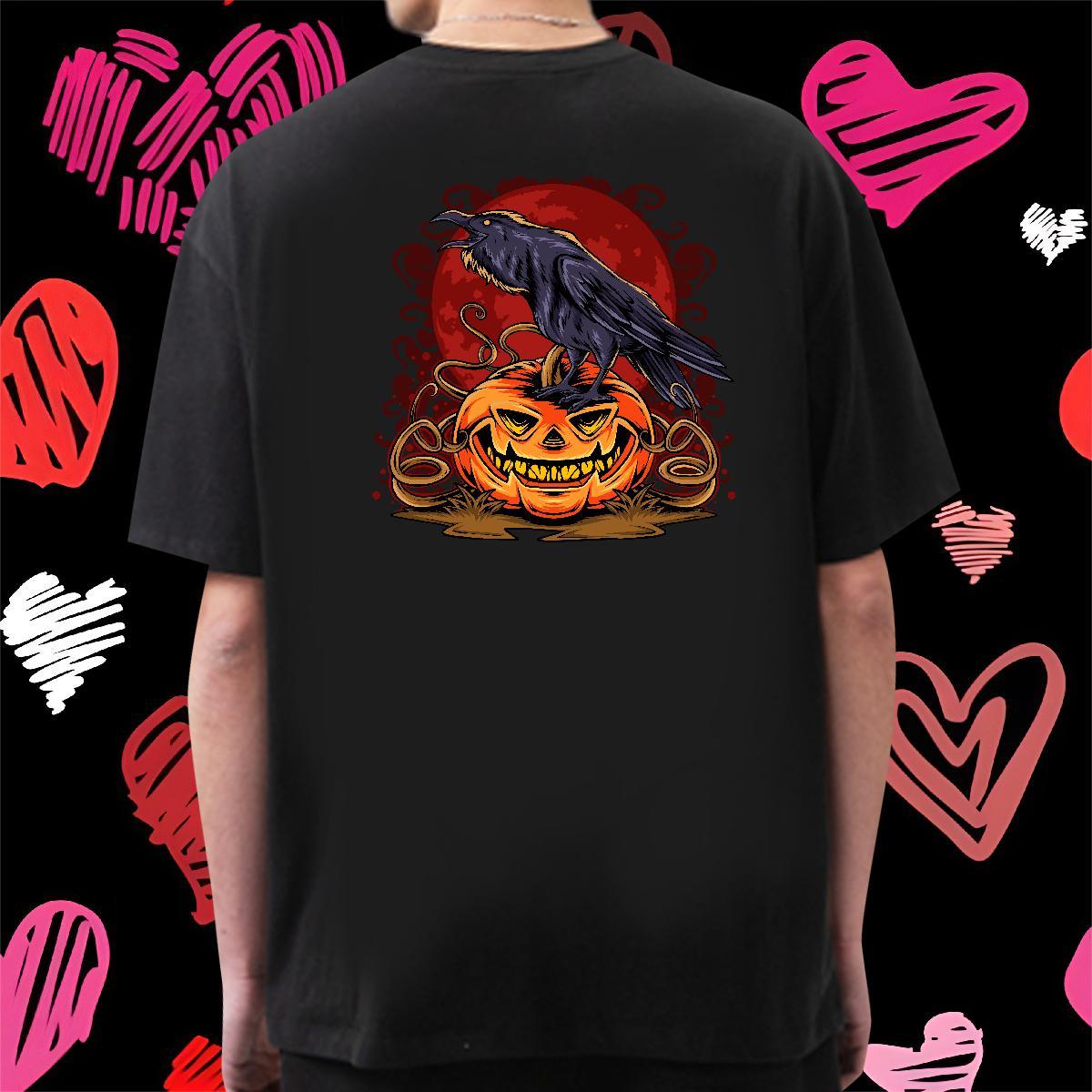 Designer T-Shirts for Men 100% Cotton 230g bird Street Wear Breathable Crew Neck Comfortable Tshirt for Man Woman Skull