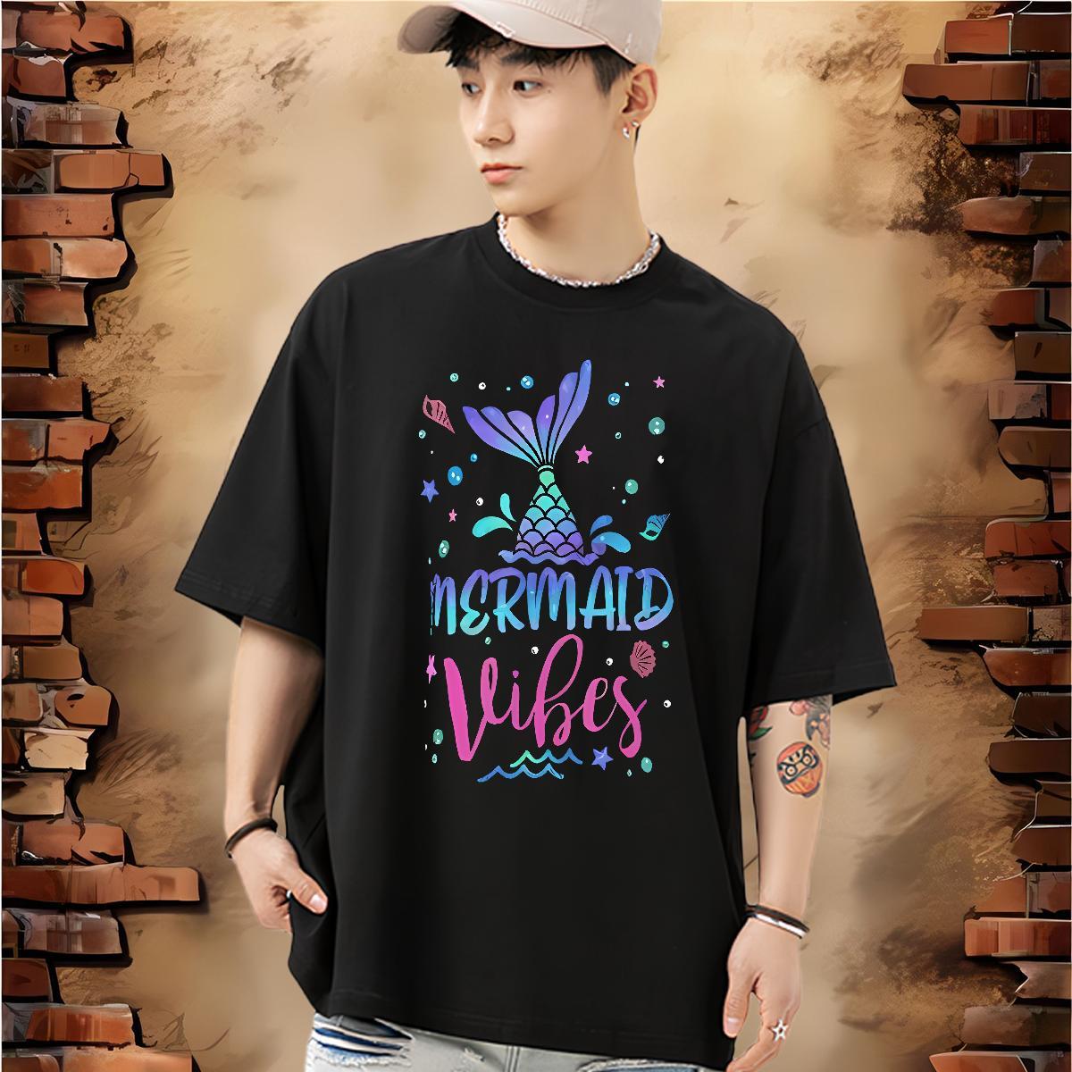 Factory Direct T Shirts Men 230g Pure Cotton Casual Tops Short Sleeve Soft Unisex Tshirts Plus Size Cartoon