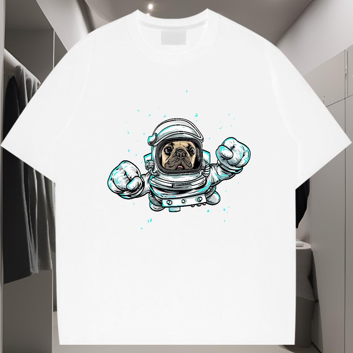 T Shirt For Man 230g Pure Cotton animal Hip Hop Short Sleeve Soft Custom Big Size Tshirts Fashion Designer Brand Tops Tees