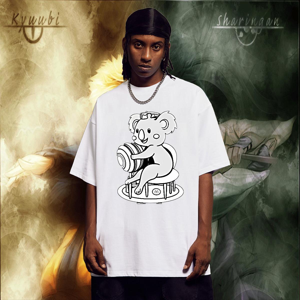 TOP Quality Men Clothes T-Shirt 100% Cotton 230g Street bear Oversized 3XL 4XL Breathable Crew Neck New Designer T shirt Tshirts