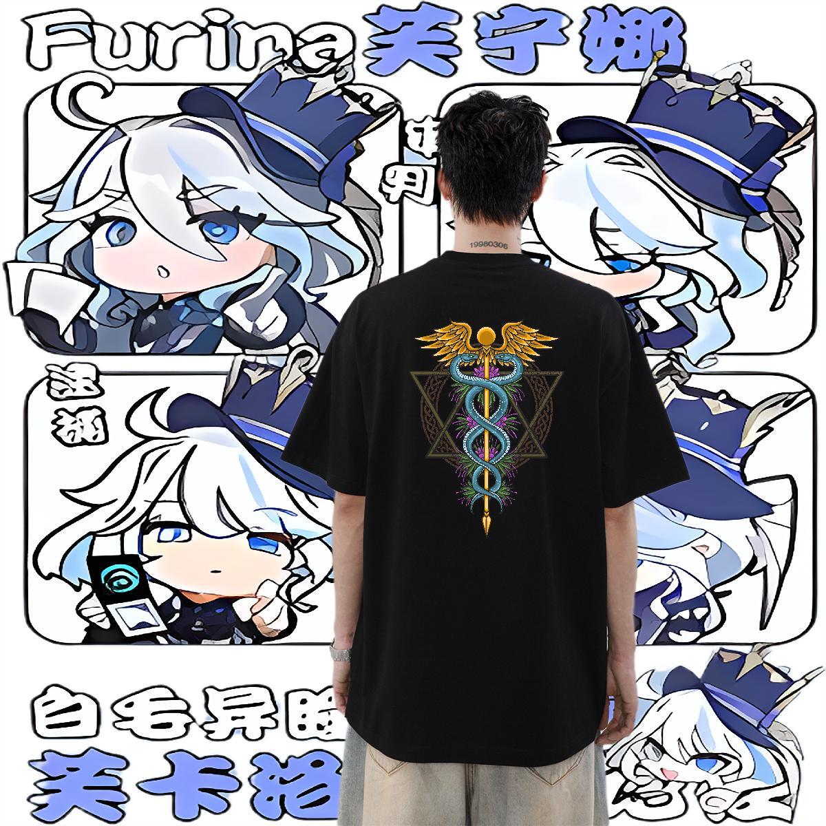 Fashion Design Men T Shirts 230g Cotton snake Hip Hop Street Clothes Breathable Crew Neck TOP Quality Men Tops Tees Cartoon Printing L-4XL