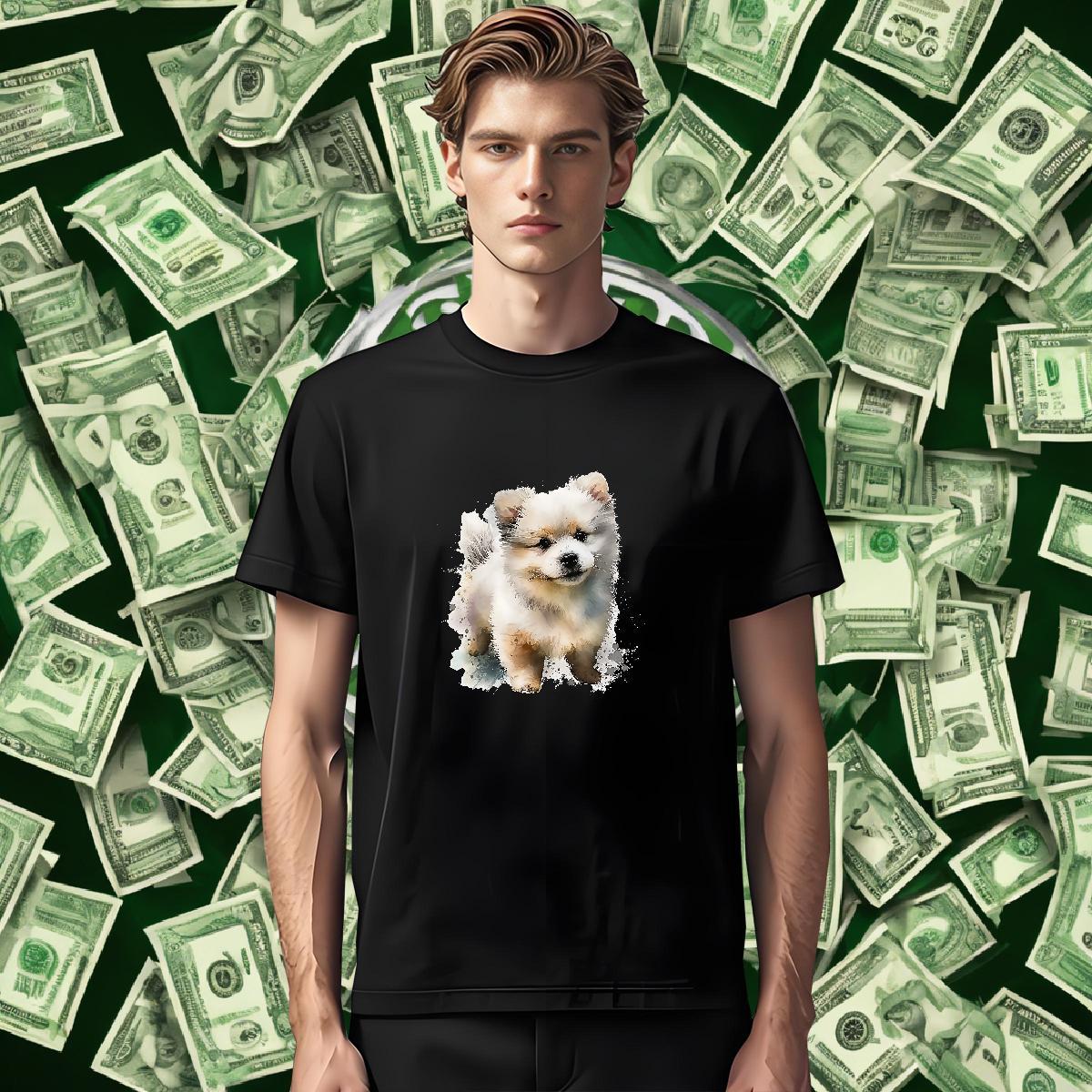 Casual New T-Shirts 230g 100% Cotton Sports Casual Tops O-Neck Short Sleeve Classic Tshirts Anime Print
