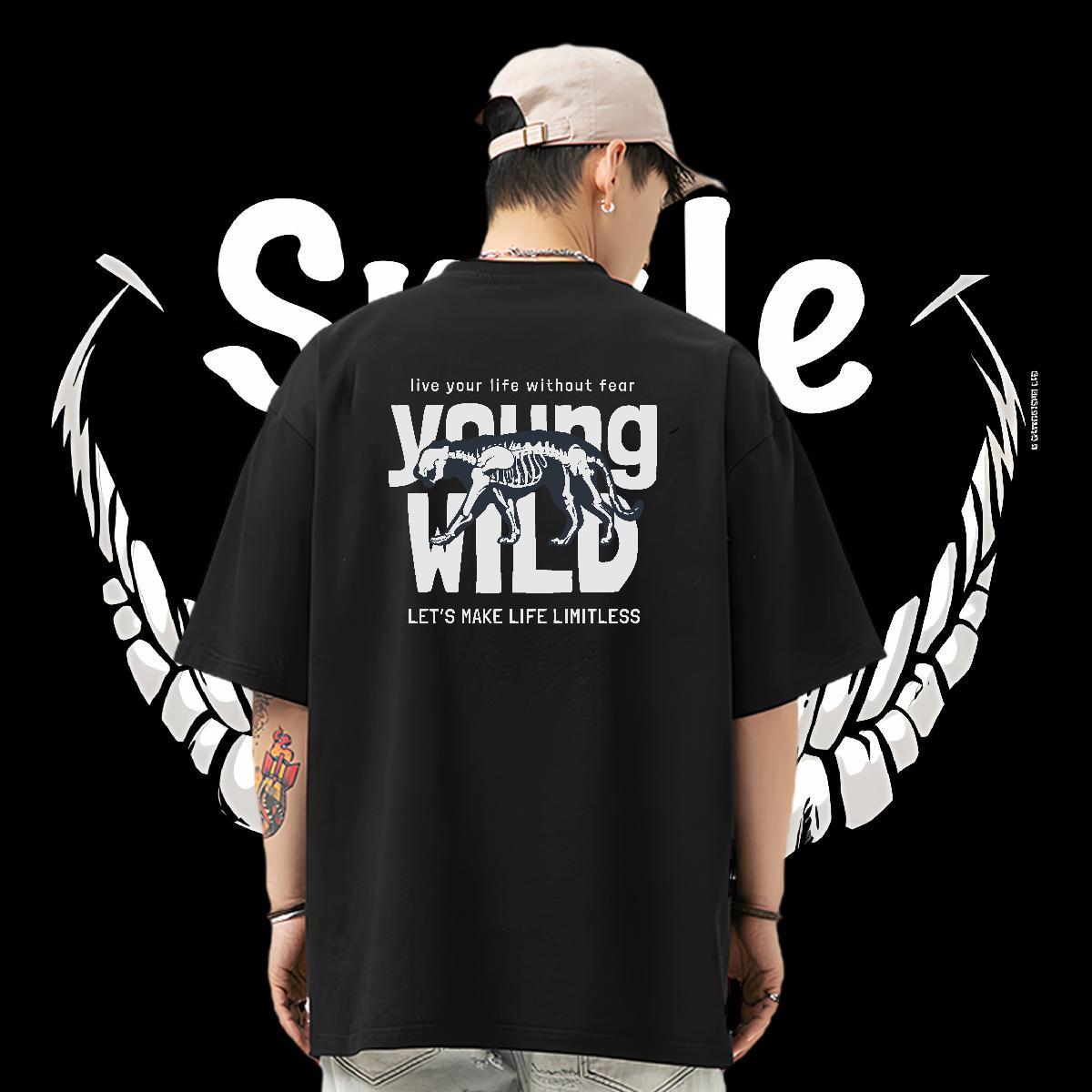 Casual New T Shirt For Man 230g Pure Cotton Home Outdoor Polos Short Sleeve O-Neck TOP Quality Men Tshirts Plus Size Custom