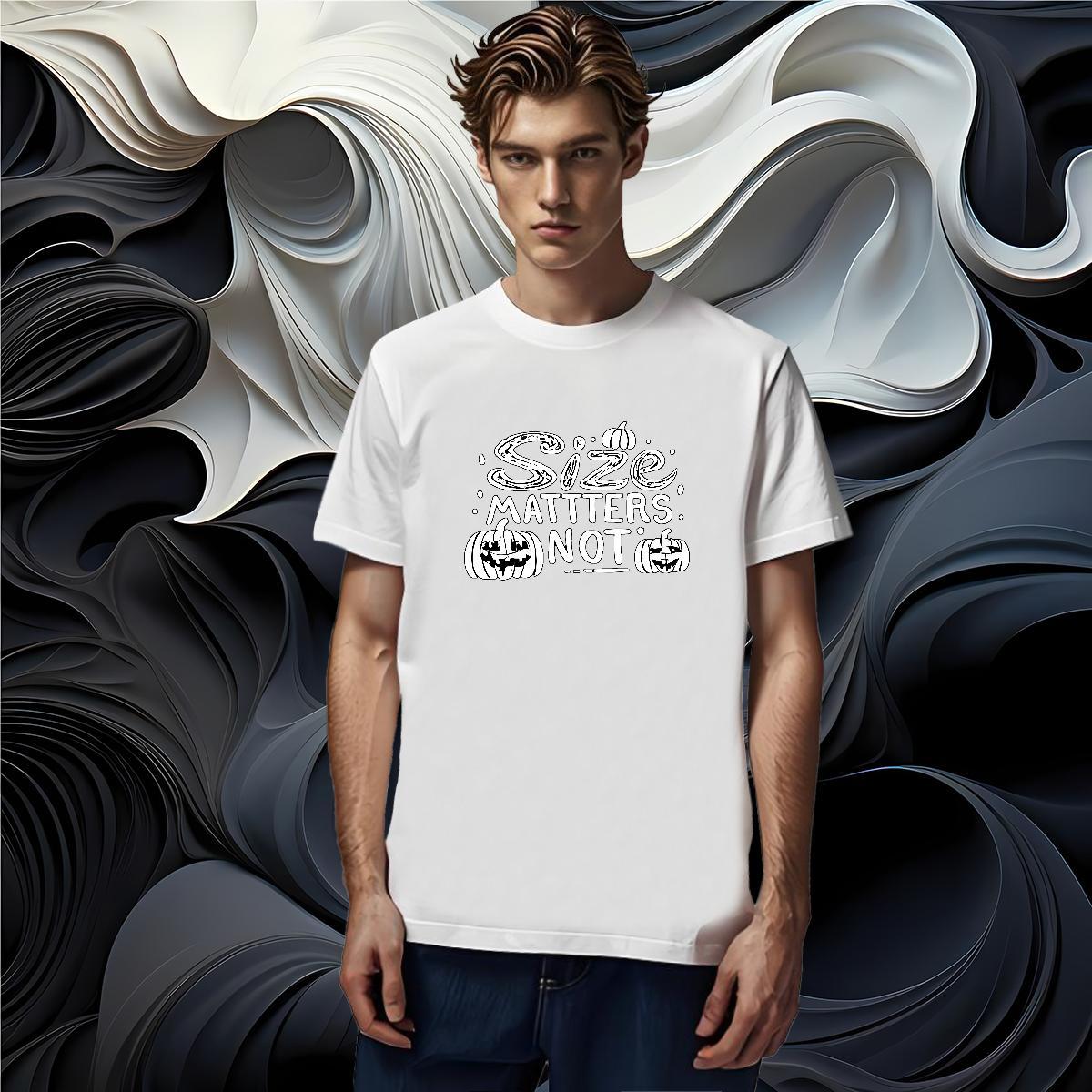 New Designer T shirt 230g Cotton pumpkin Daily Wear Top Tees Short Sleeve Soft Unisex Mens Tshirts Anime Print